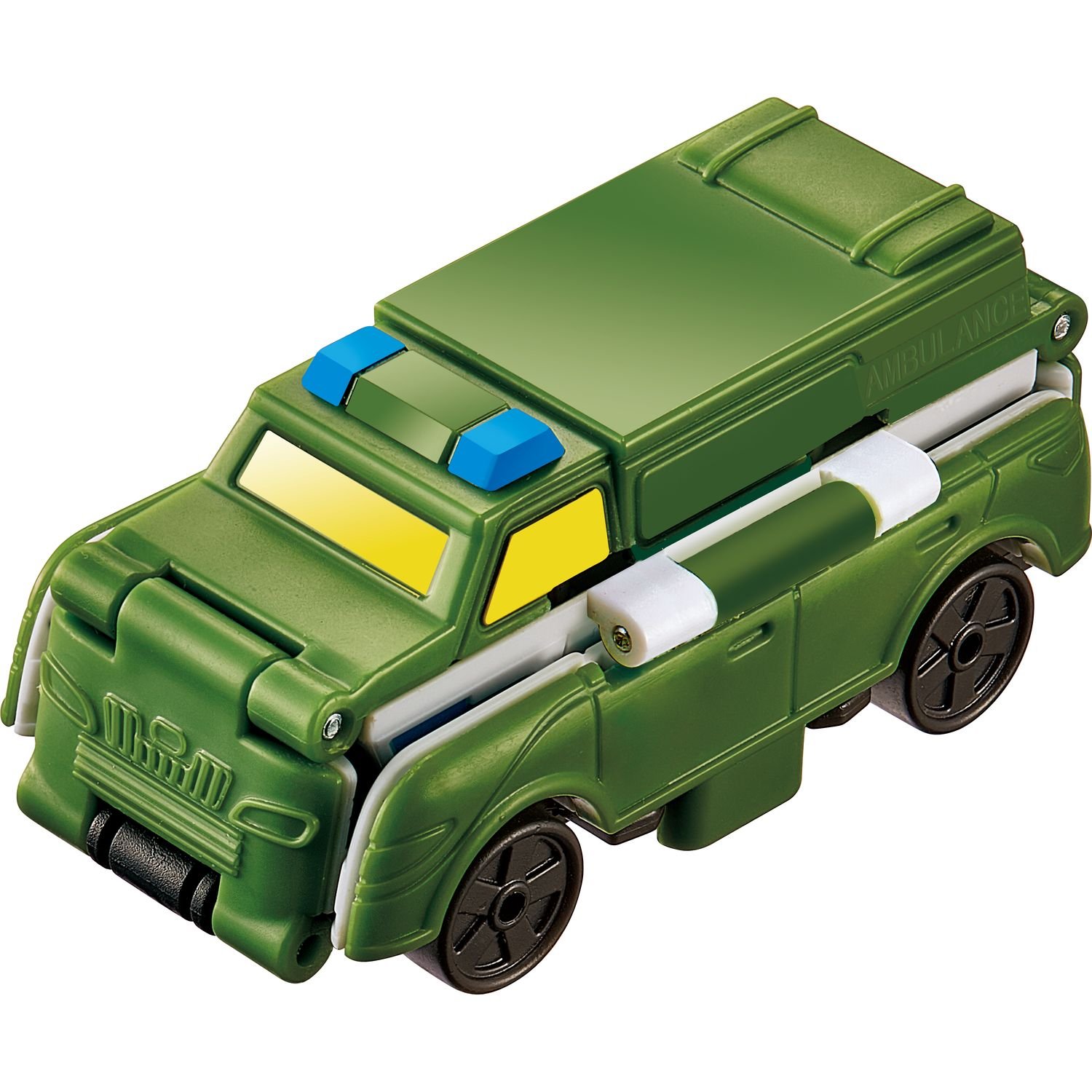 Машинка-трансформер Flip Cars Вантажівка зв'язку та Військова швидка допомога, 2 в 1, 8 см (EU463875-15) - фото 2