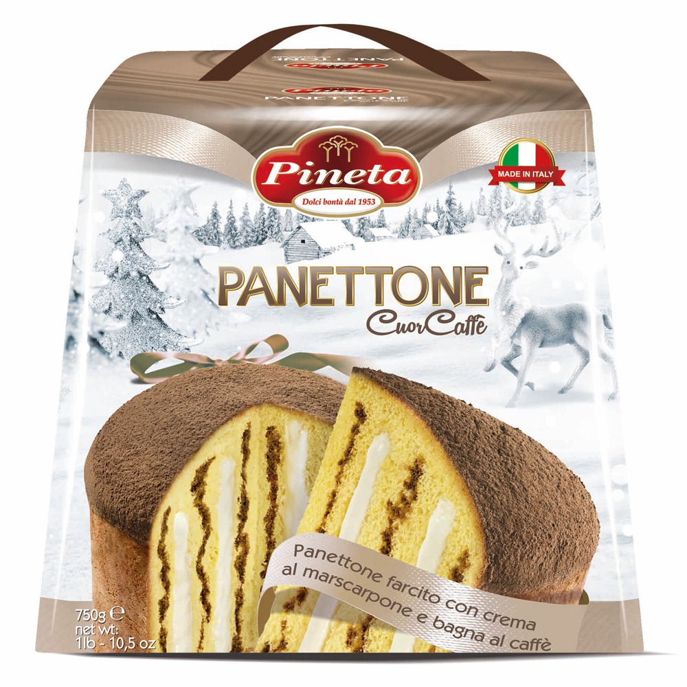 Панеттоне Deco Pineta с заварным и шоколадным кремом 750 г (C1507457) - фото 1