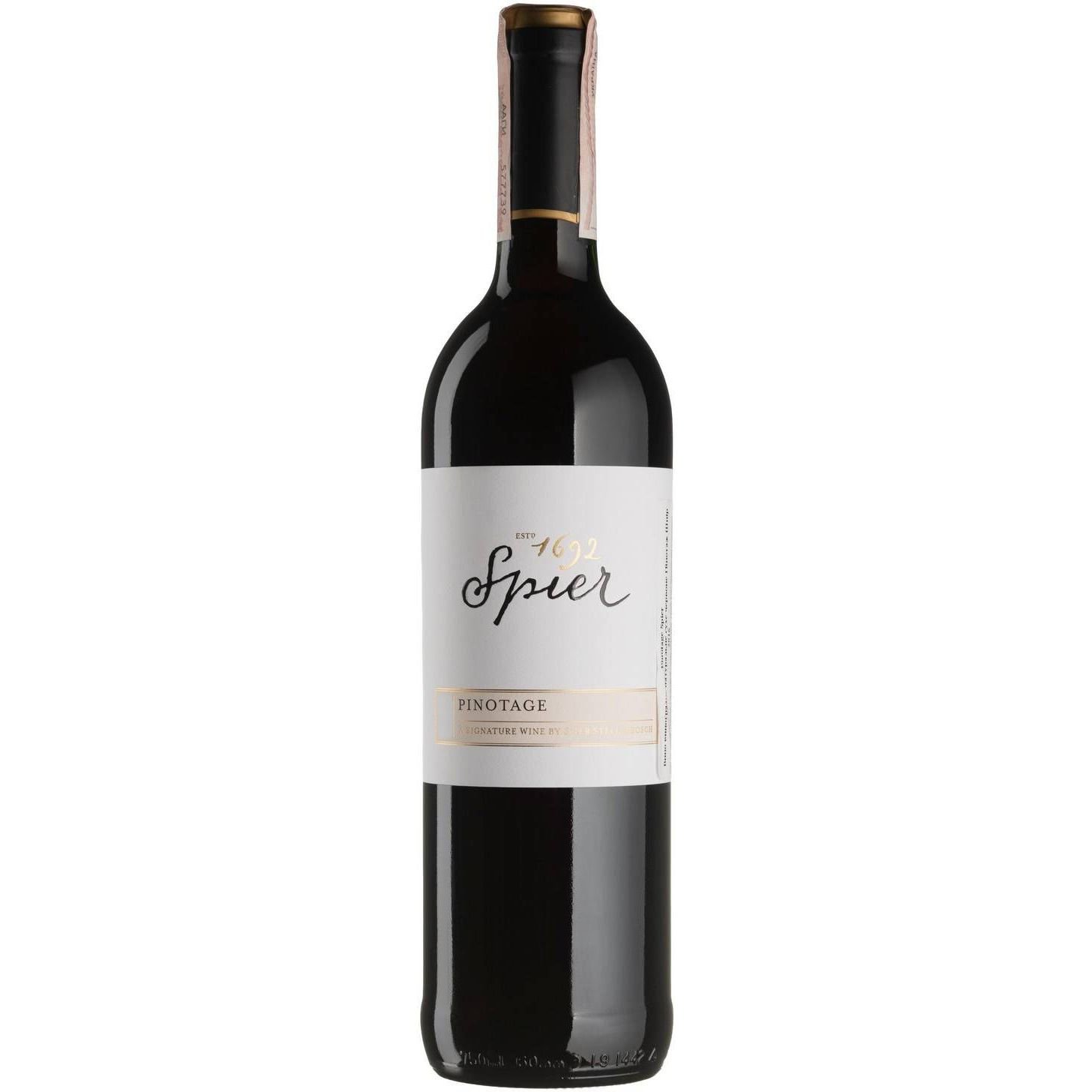Вино Spier Wines Pinotage Spier Signature, красное, сухое, 0,75 л - фото 1