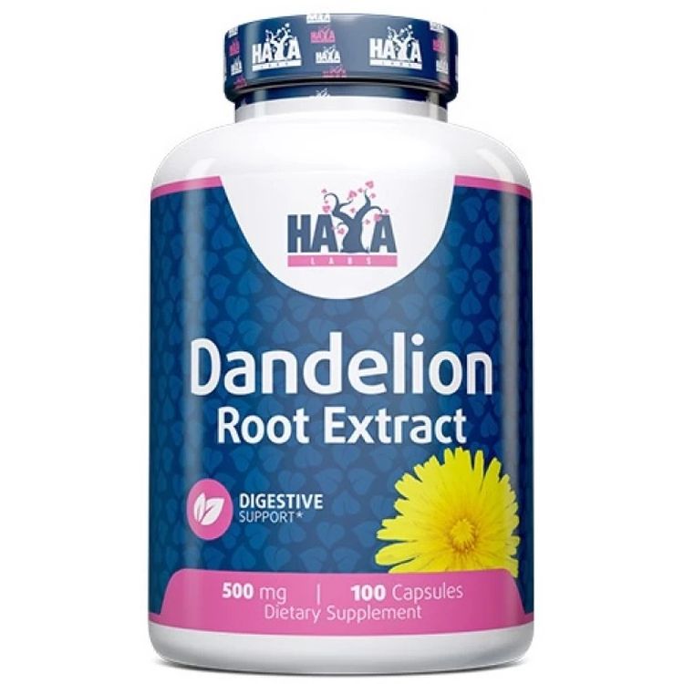 Екстракт кореня кульбаби Haya Labs Dandelion Root Extract (2% Flavonoids) 500 мг 100 капсул - фото 1