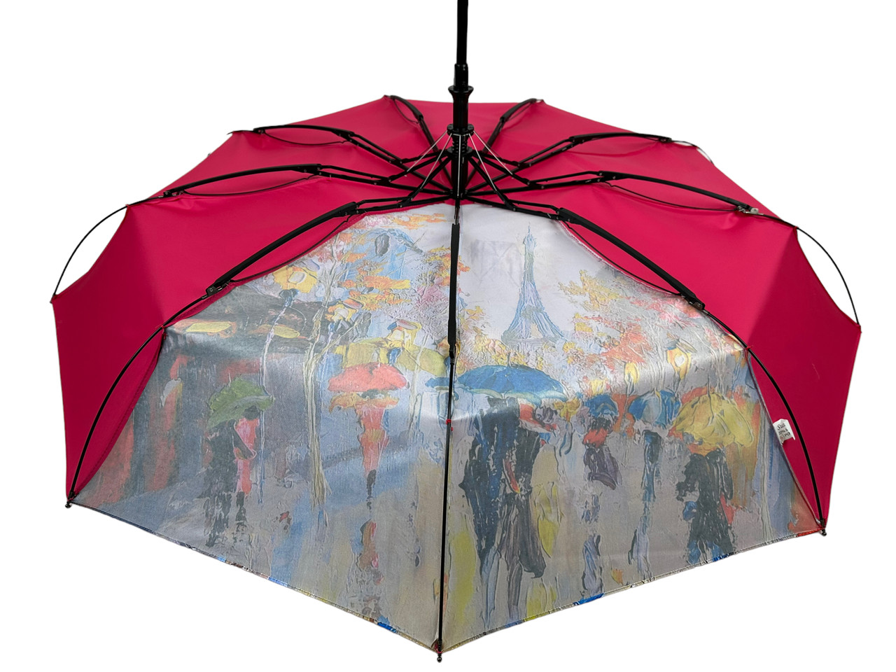 Жіноча складана парасолька напівавтомат Susino 96 см рожева - фото 6