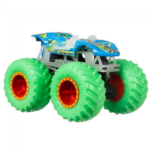 Базовая машинка-внедорожник Hot Wheels Monster Trucks Power Светящиеся в темноте 1:64 в ассортименте (HCB50) - фото 3