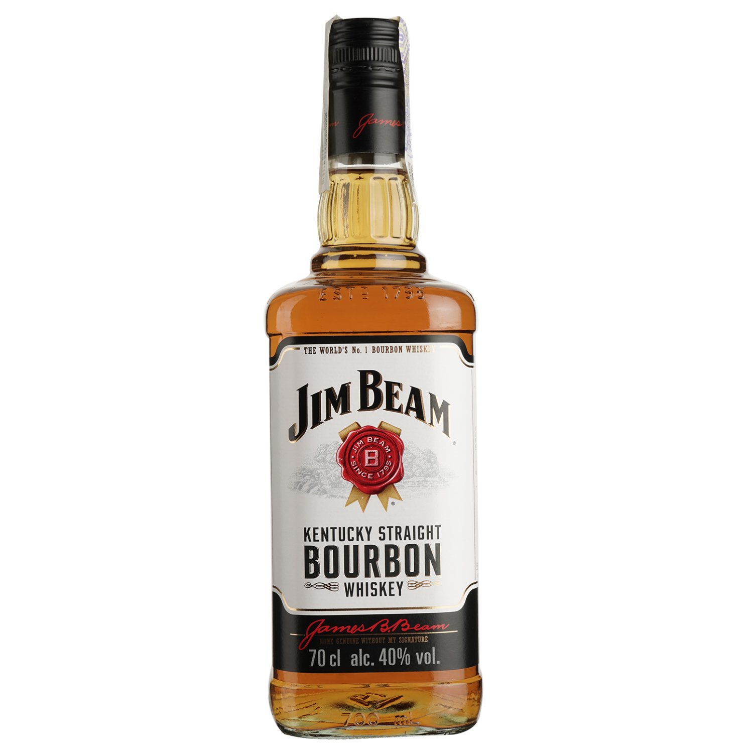 Віскі Jim Beam White Straight Bourbon, 40%, 0,7 л (4101) - фото 1