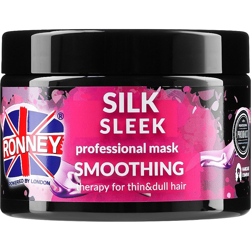 Маска для тонкого та тьмяного волосся Ronney Professional Silk Sleek Smoothing 300 мл - фото 1