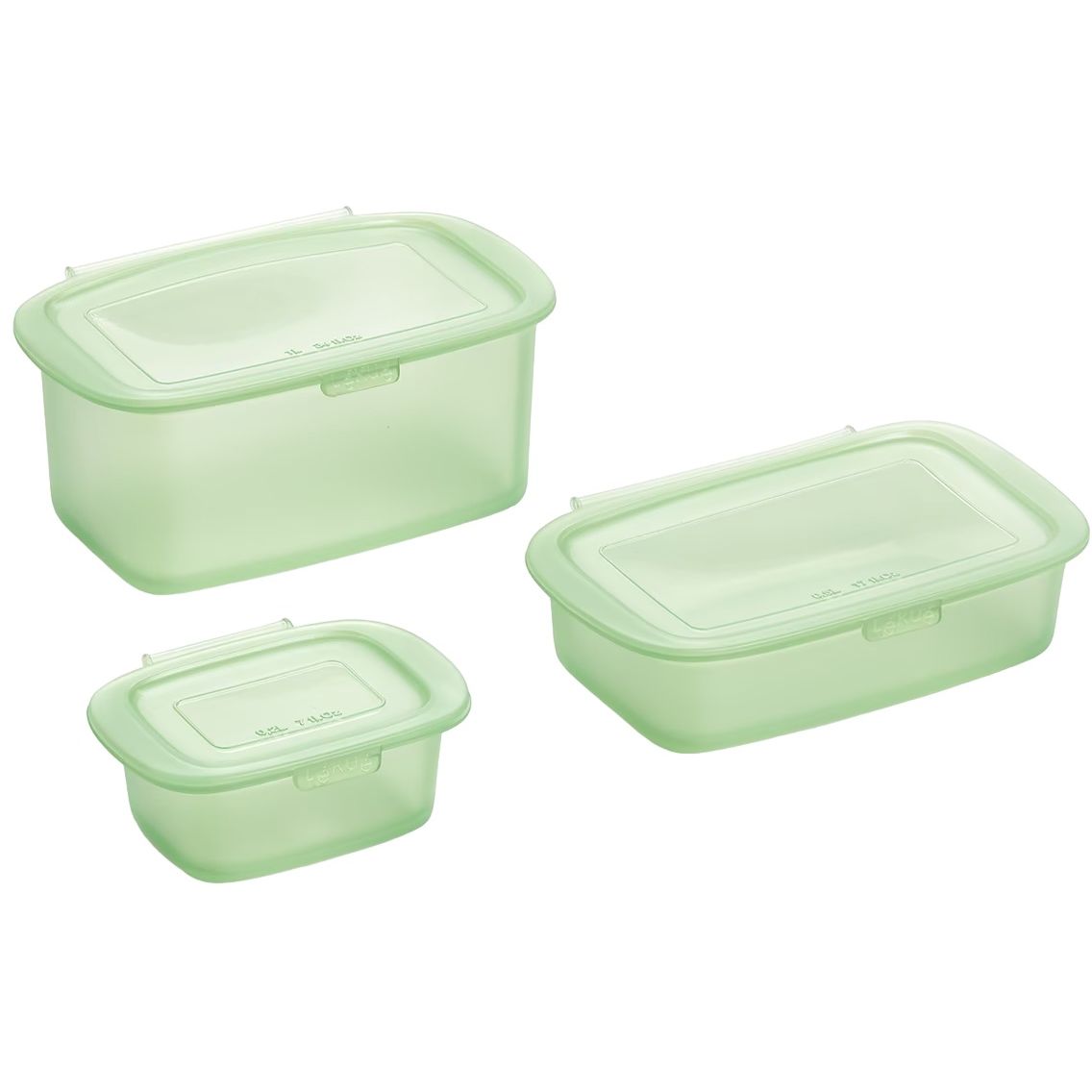 Набір ємностей для зберігання Lekue Reusable Silicone Containers силіконові 3 шт. (881886) - фото 1