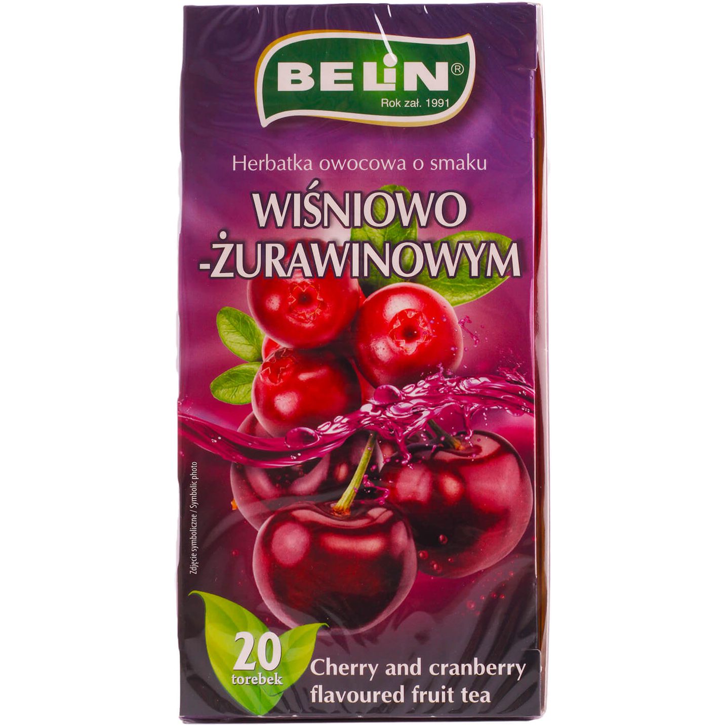 Смесь фруктовая Belin с клюквой и вишней, 40 г (20 шт. по 2 г)/уп (895357) - фото 1
