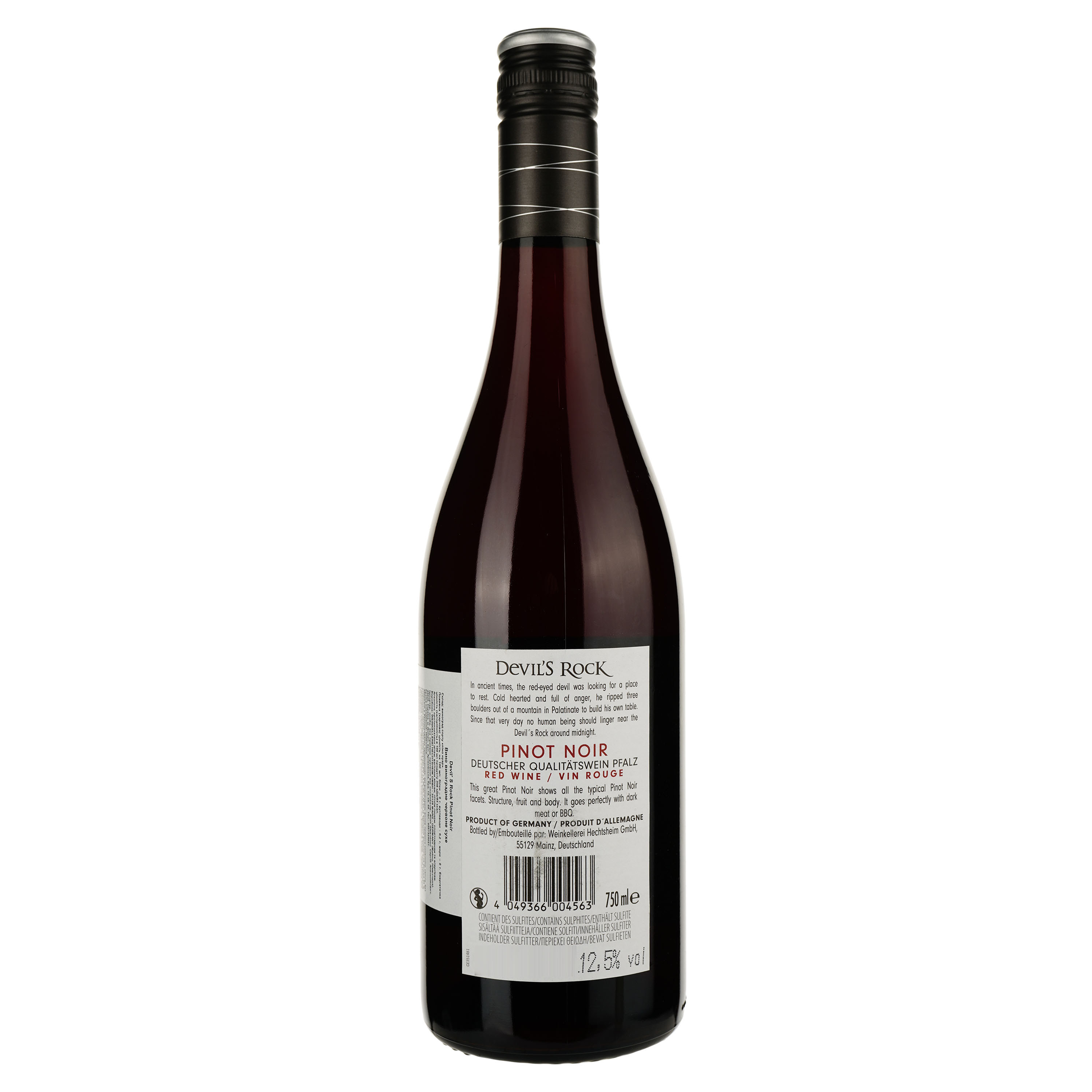 Вино Devil`S Rock Pinot Noir Qualitatswein Pfalz, червоне, сухе, 0,75 л - фото 2