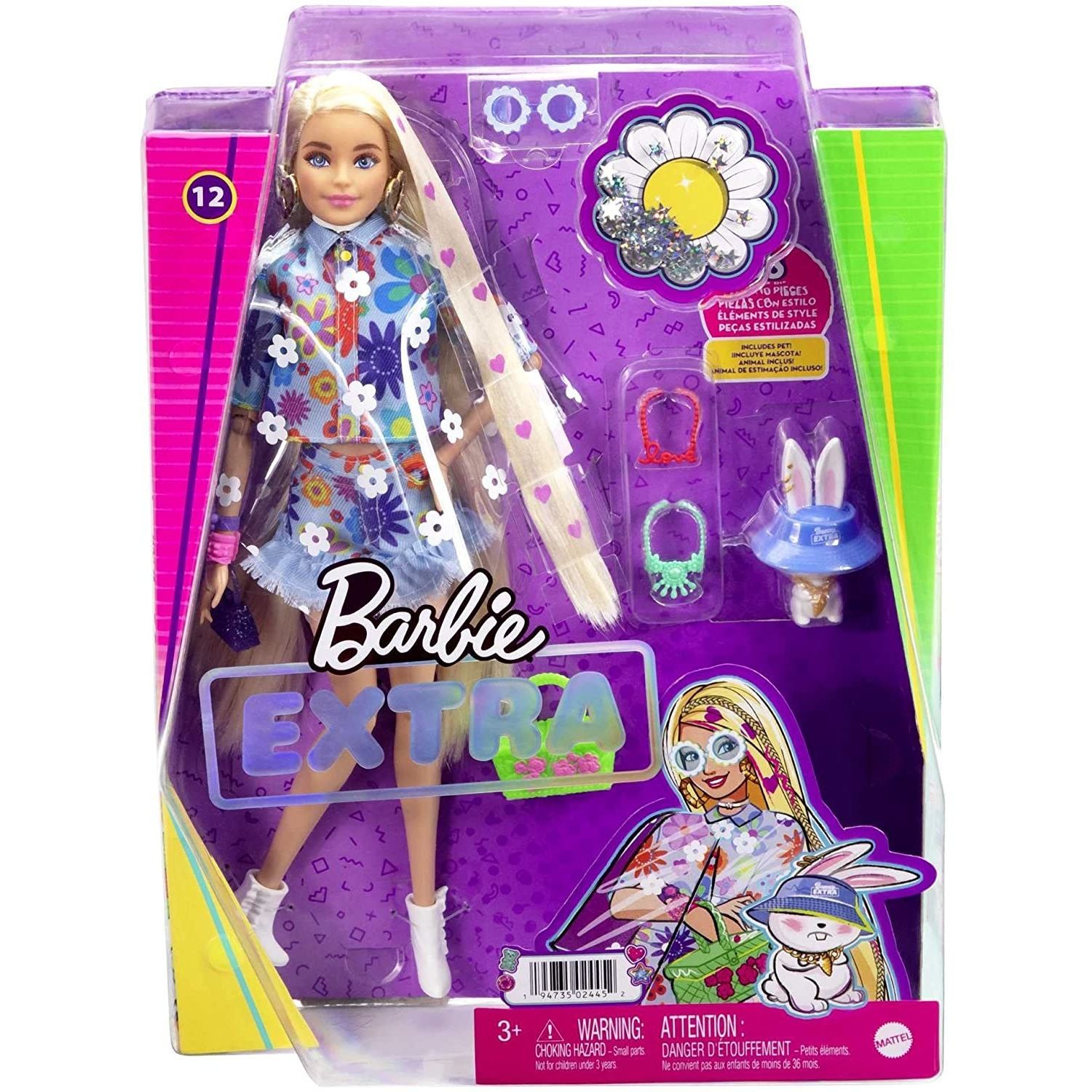 Кукла Barbie Extra Сила Цветов, с аксессуарами, 32 см - фото 1