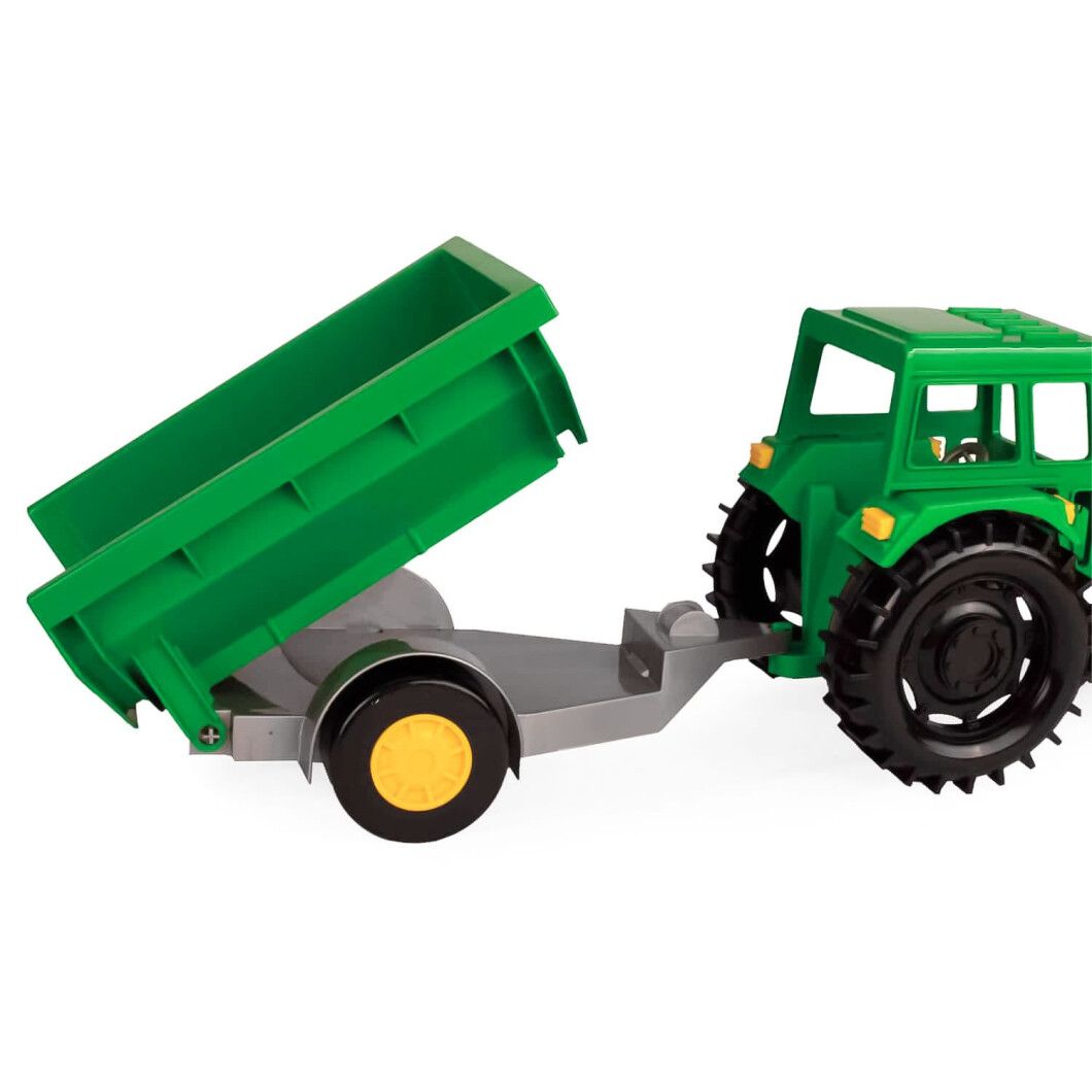 Іграшка Tigres Трактор Фермер с причепом зелена (39348) - фото 4