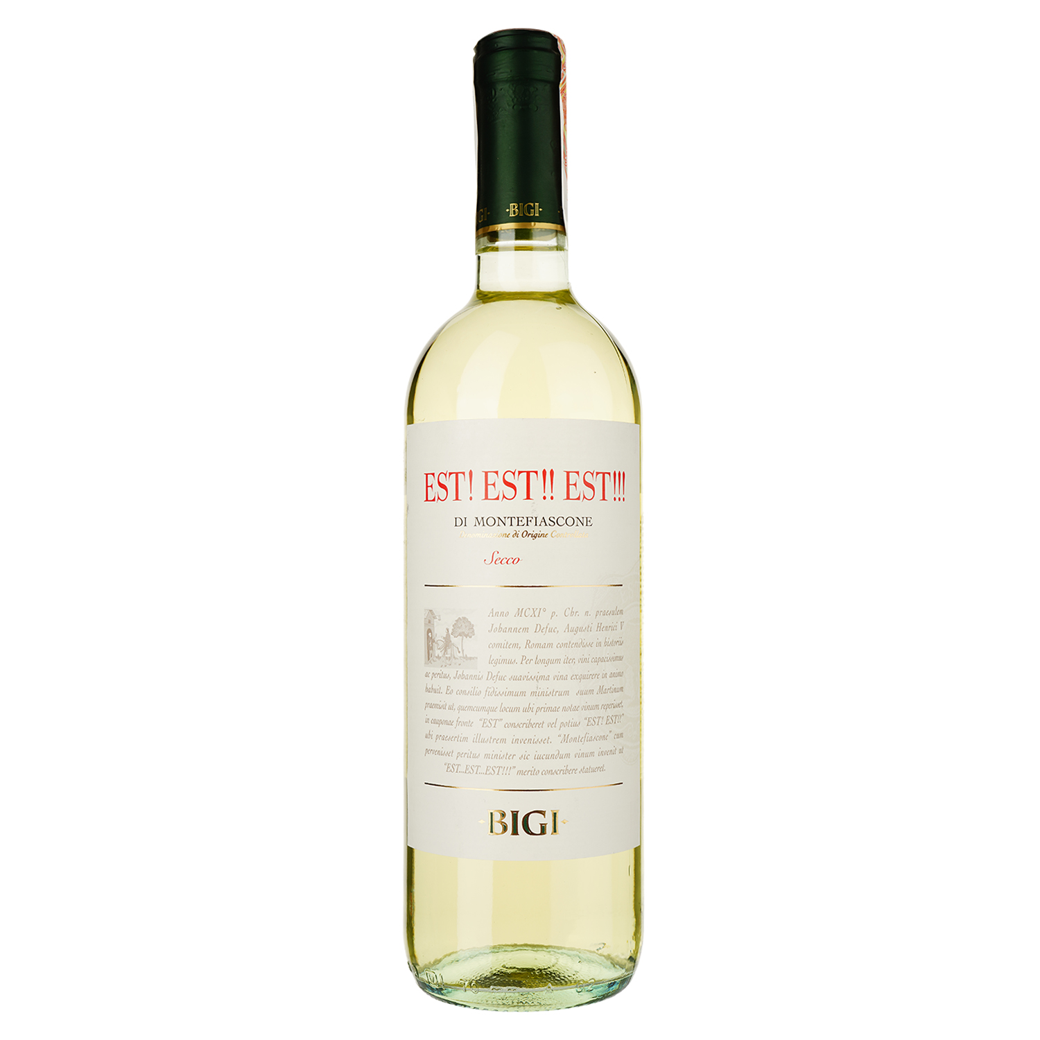 Вино Bigi Est! Est!! Est! di Montefiascone, біле, сухе, 12,5%, 0,75 л (36843) - фото 1