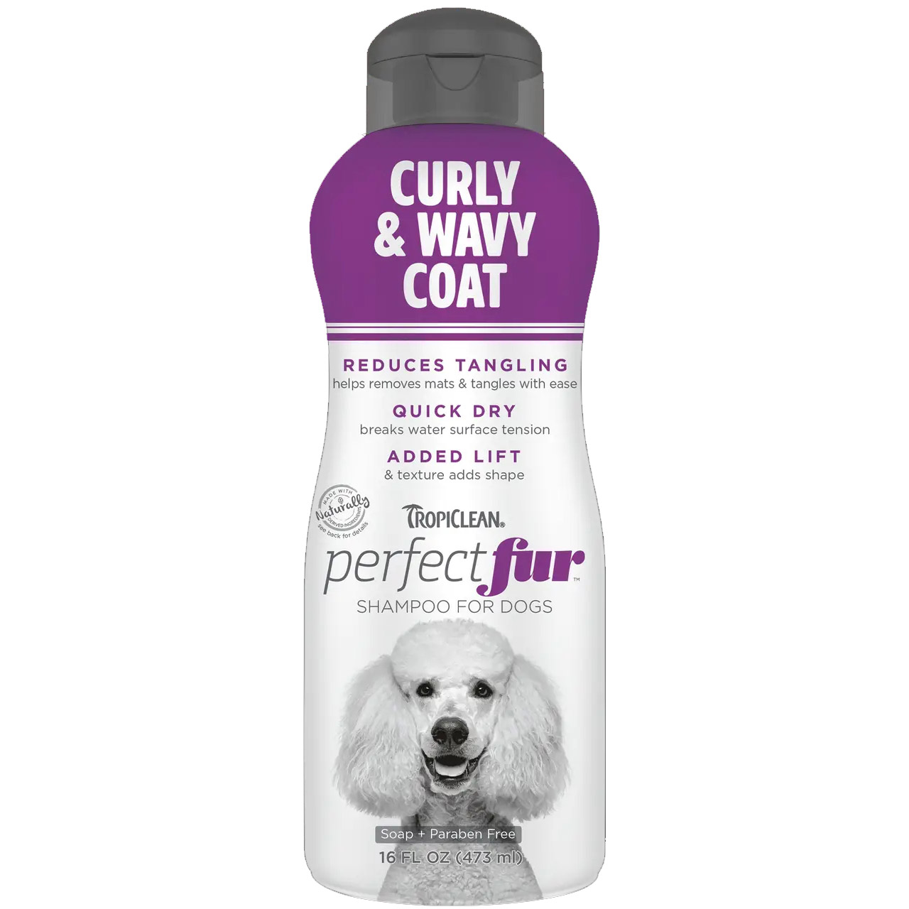 Шампунь для собак TropiClean Perfectfur Curly & Wavy Coat 473 мл - фото 1