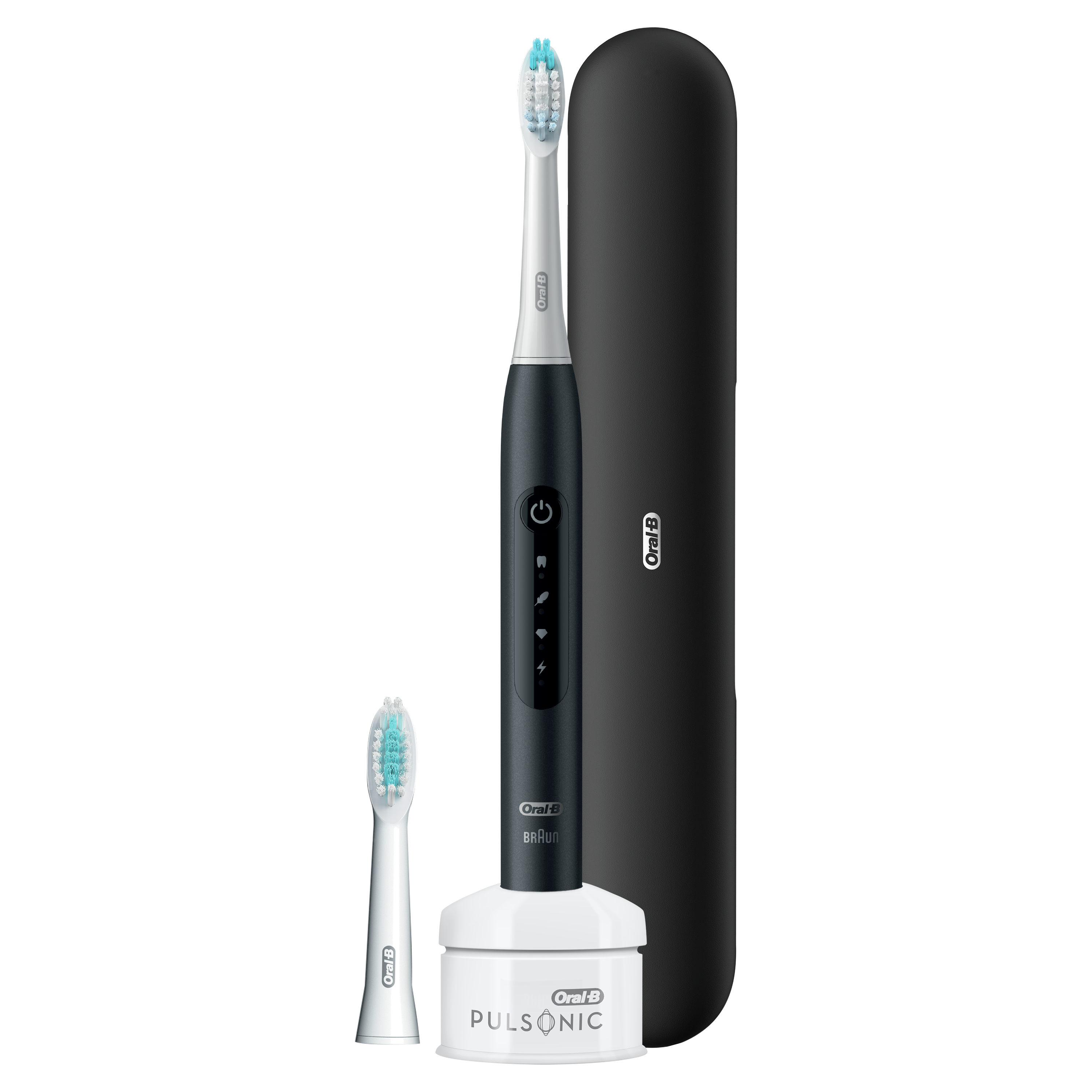 Електрична звукова зубна щітка Oral-B Pulsonic Slim Luxe 4500 + футляр, чорна - фото 3