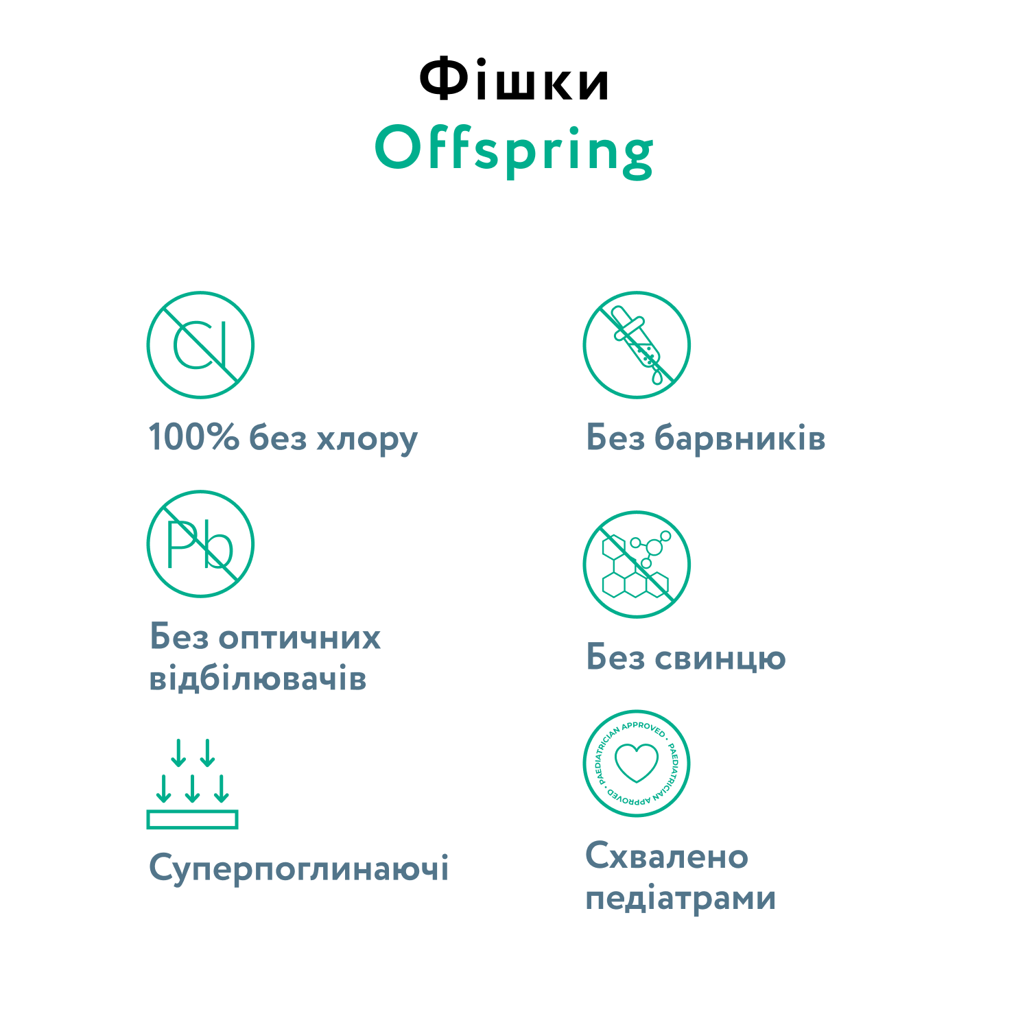 Підгузки Offspring FairyTale розмір M (6-10 кг) 42 шт. (DP-OI-FAT-M42P-FRT) - фото 5