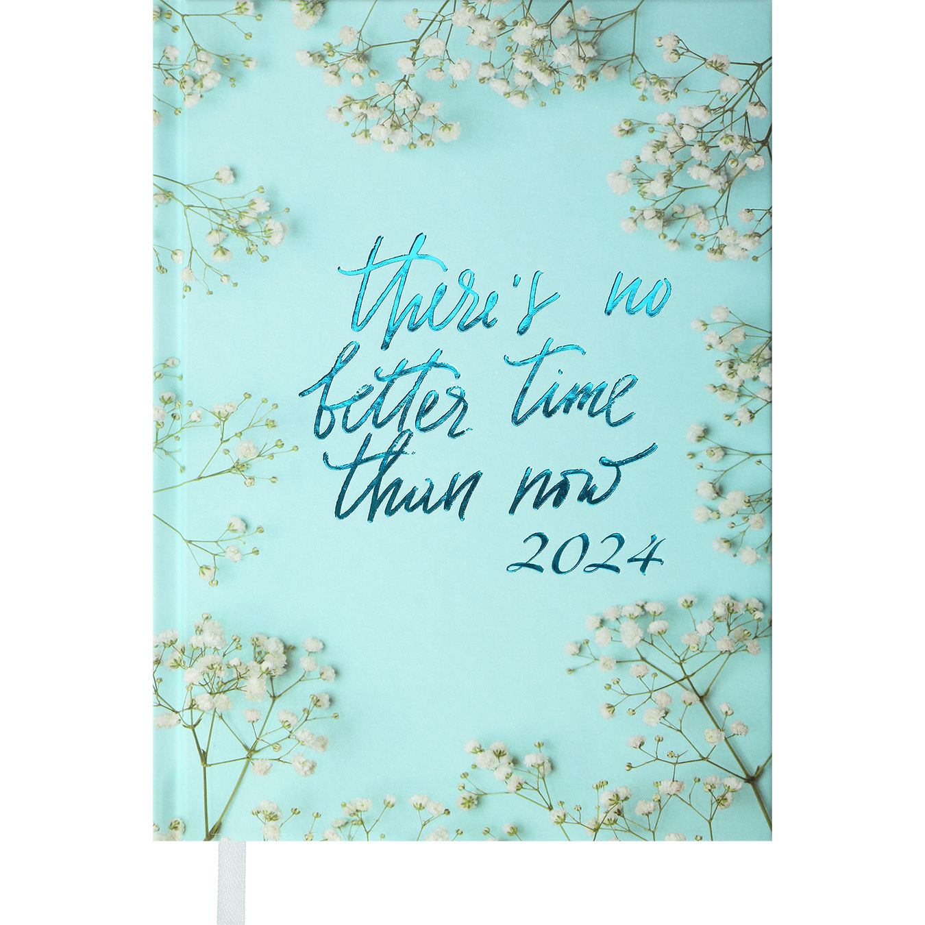 Ежедневник датированный Buromax Pretty 2024 A5 голубой (BM.2184-14) - фото 1