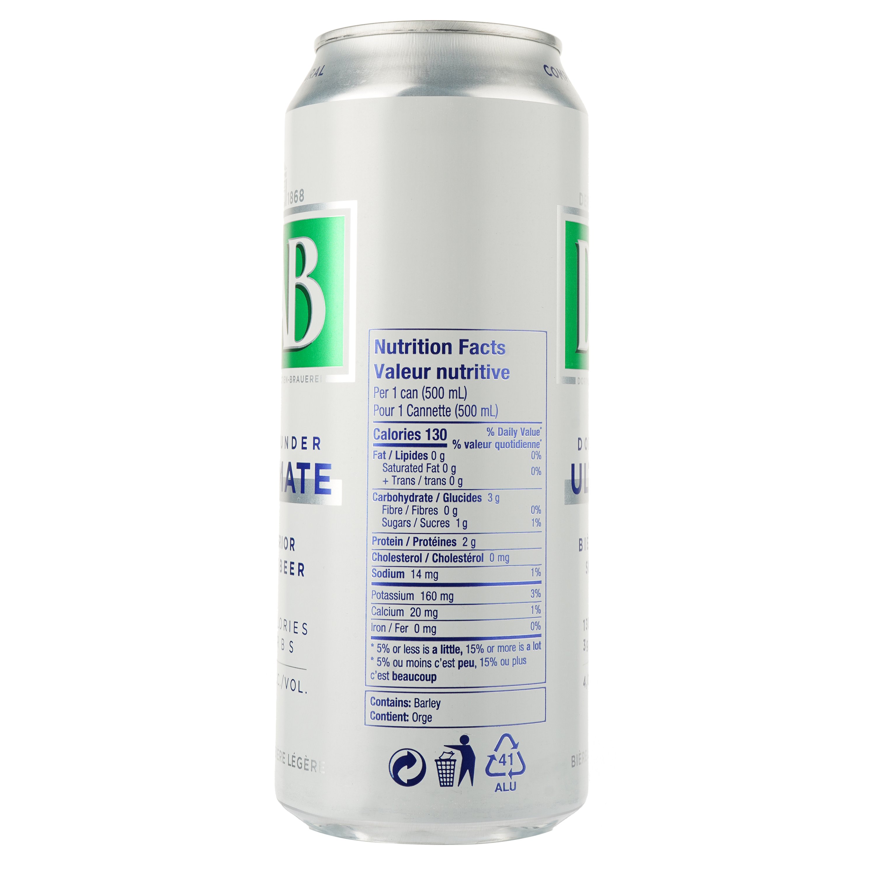 Пиво DAB ultimate Light світле, 4%, з/б, 0.5 л - фото 2