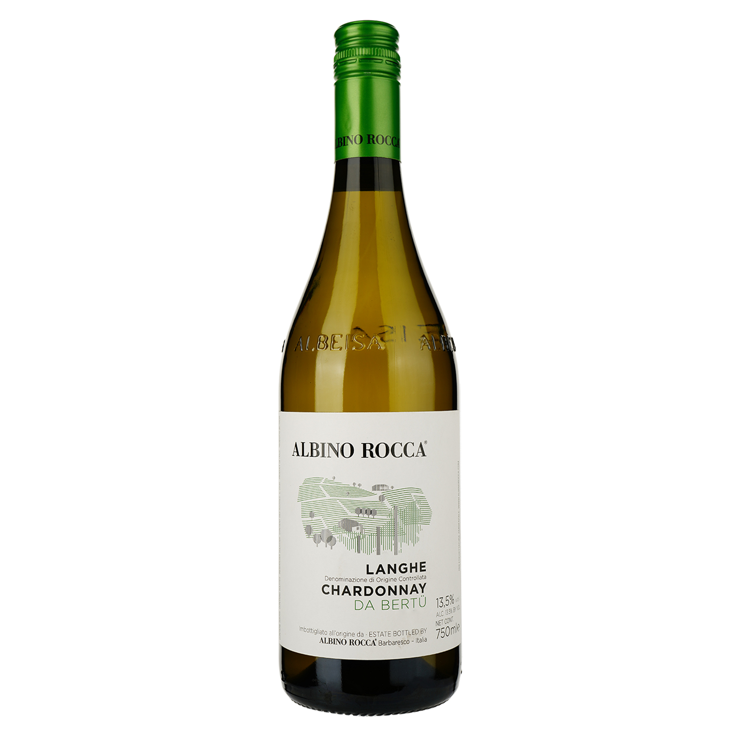 Вино Albino Rocca Langhe Chardonnay, 13,5%, 0,75 л (469900) - фото 1