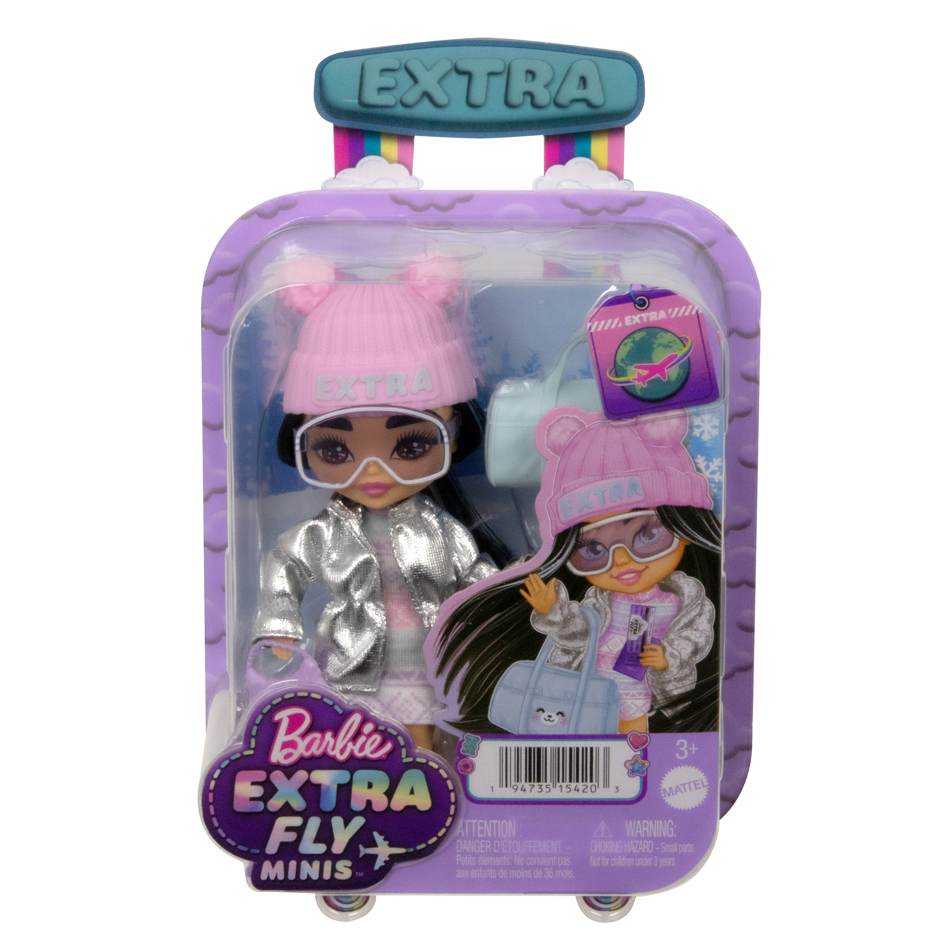 Миникукла Barbie Extra Fly Minis Снежная леди (HPB20) - фото 4