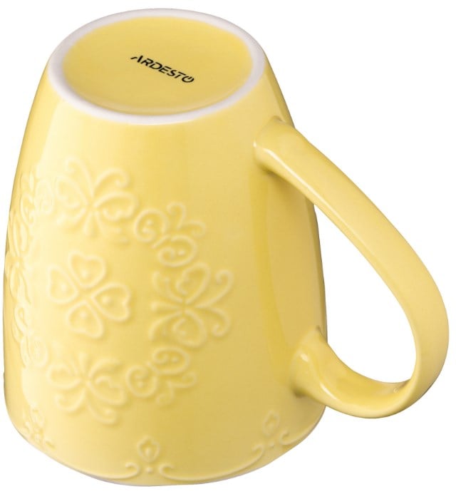 Чашка Ardesto Barocco, 330 мл, жовтий (AR3458Y) - фото 5