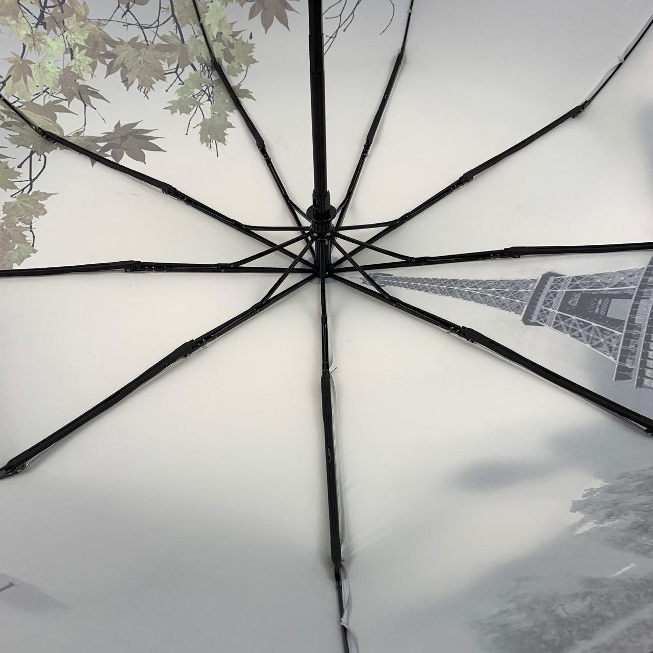 Женский складной зонтик полуавтомат The Best 98 см зеленый - фото 5
