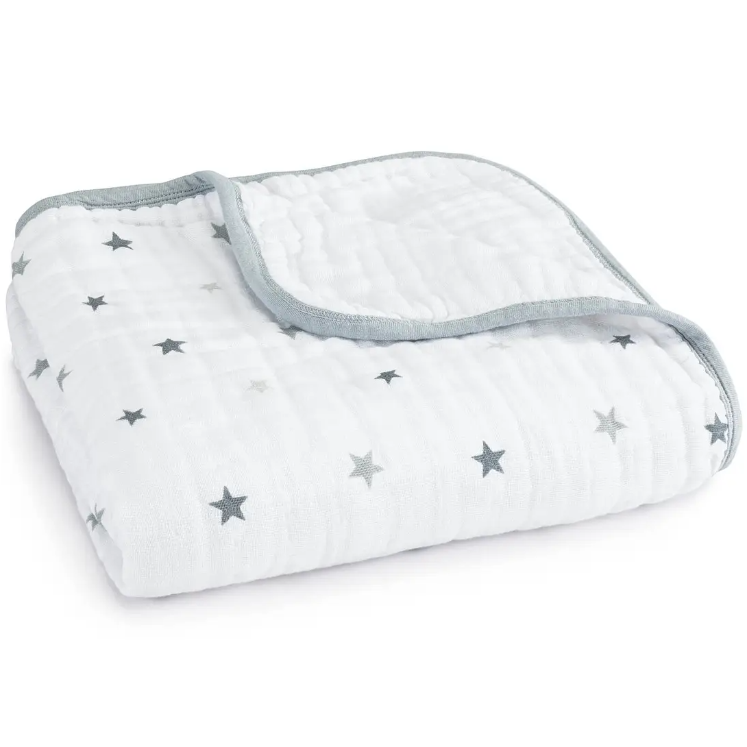 Одеяло Aden + Anais Twinkle, муслин, 120х120 см, белый (AA-6038G) - фото 1