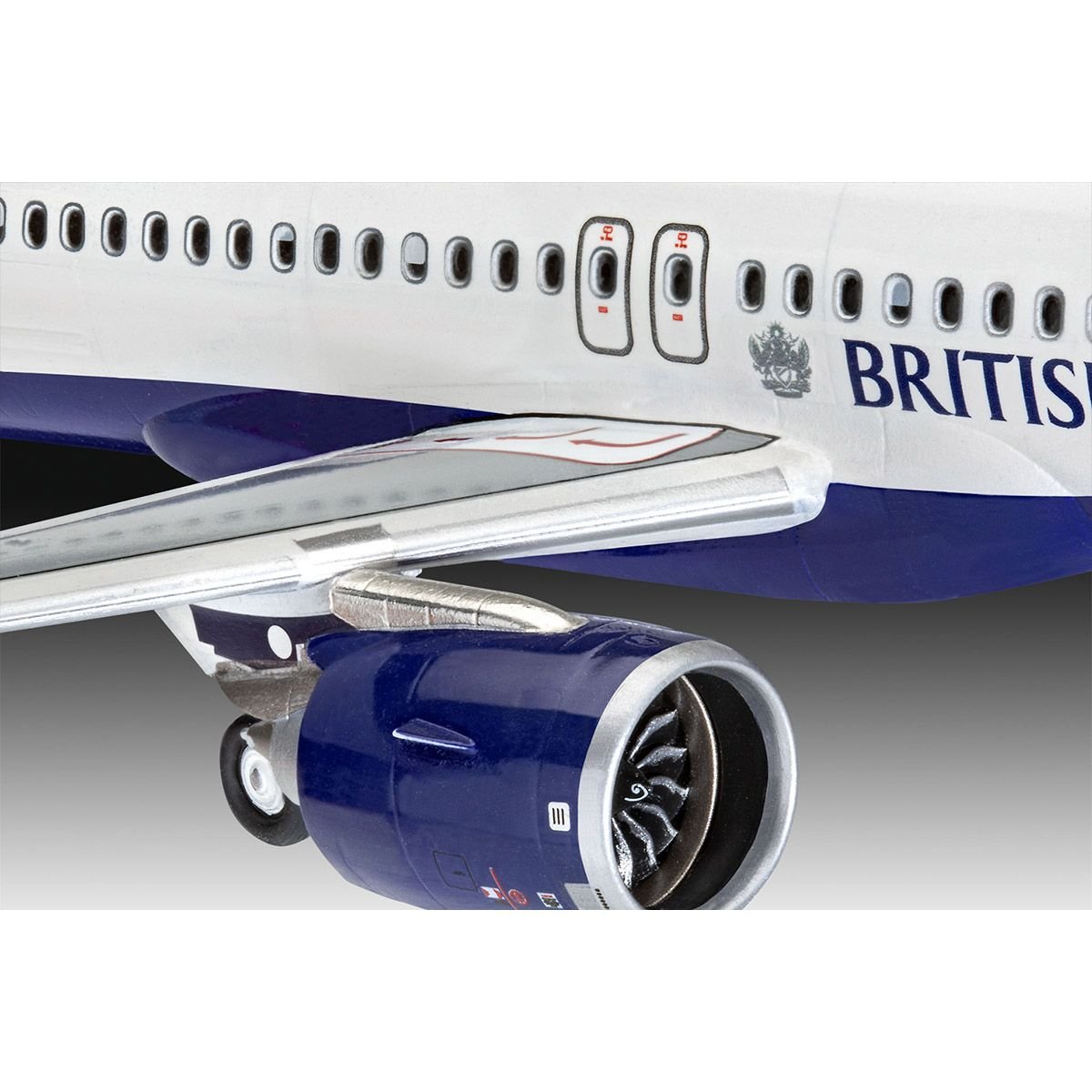 Сборная модель самолета Revell Набор Airbus A320neo British Airways, уровень, 4 масштаб 1:144, 66 деталей (RVL-63840) - фото 3