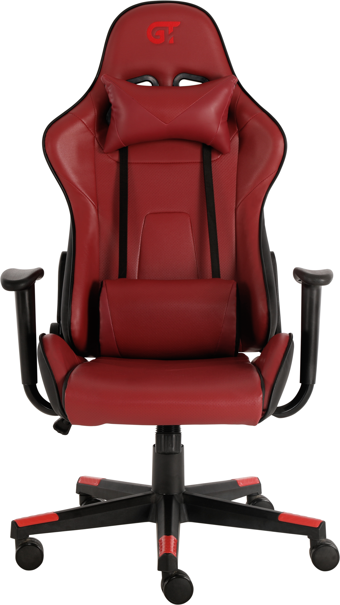 Геймерское кресло GT Racer черное с красным (X-2317 Black/Wine Red) - фото 7