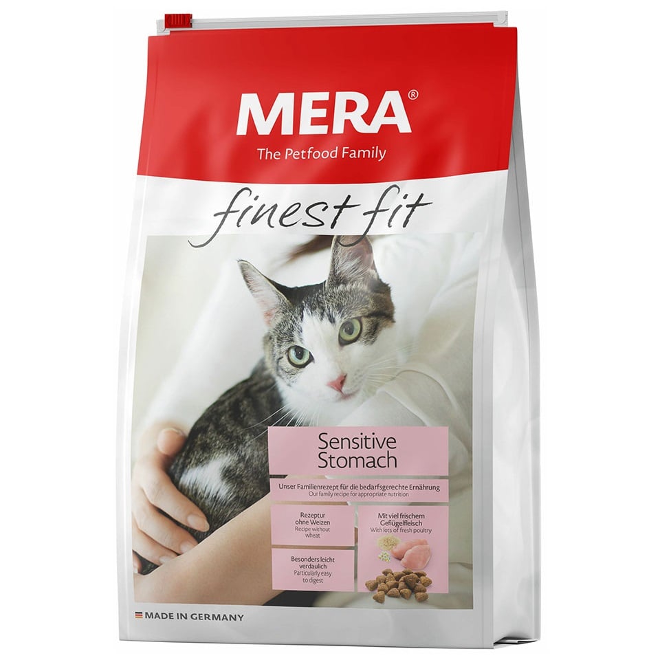 Сухий корм для котів з чутливим шлунком Mera finest fit Sensitive Stomach, 1,5 кг (034184-4128) - фото 1