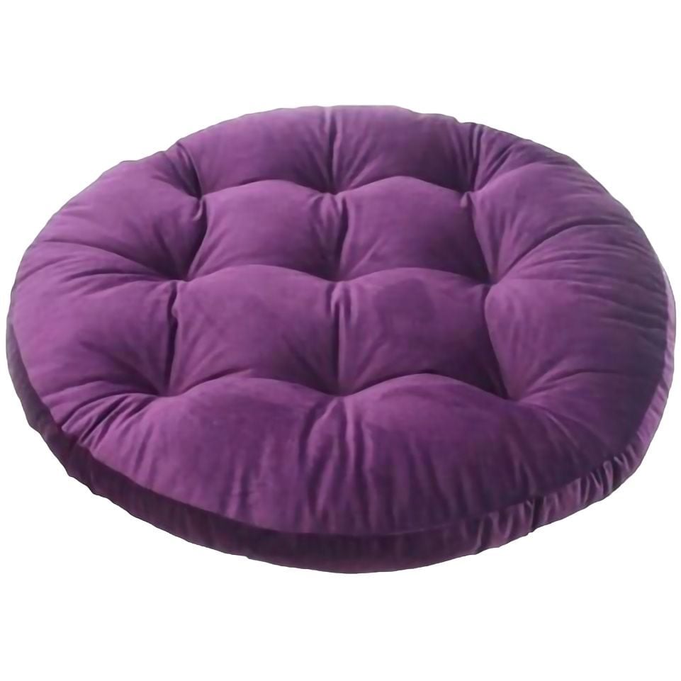 Лежак-подушка Matys Сапфир №4, 90 см, круглый, фиолетовый - фото 1