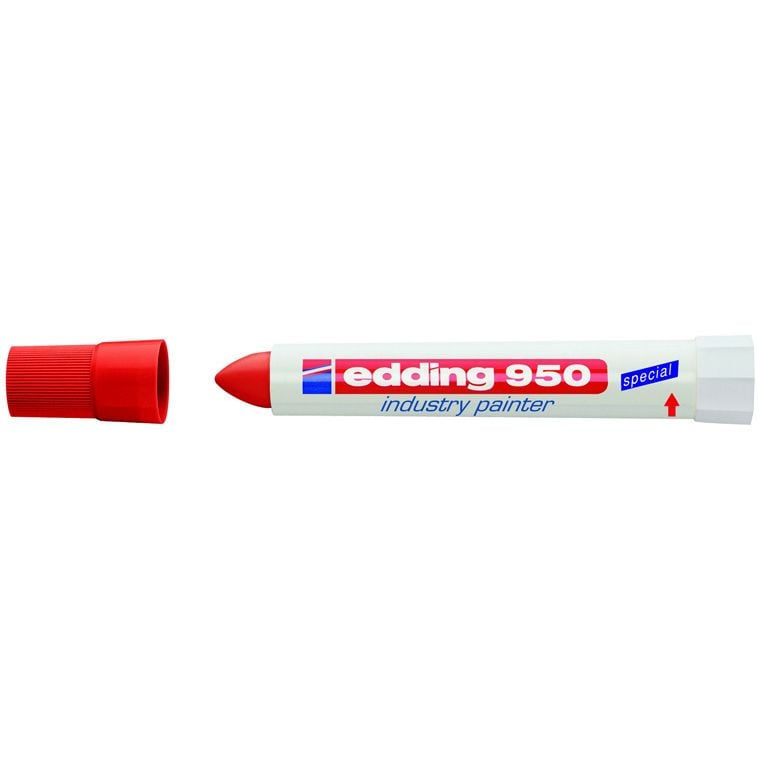 Маркер Edding Industry Paint конусоподібний 10 мм червоний (e-950/02) - фото 1