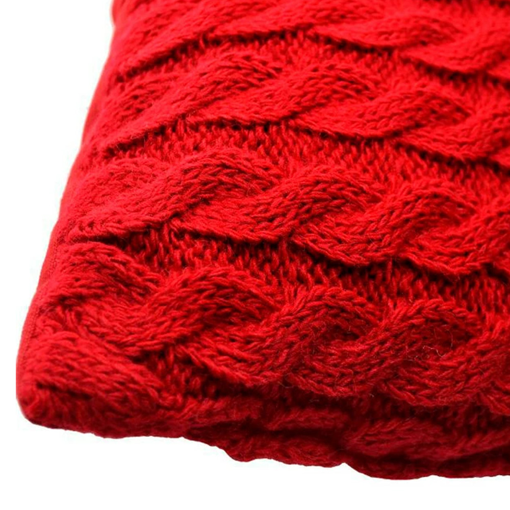 Подушка декоративная Прованс Косы, 33х33 см, красный (27419) - фото 2
