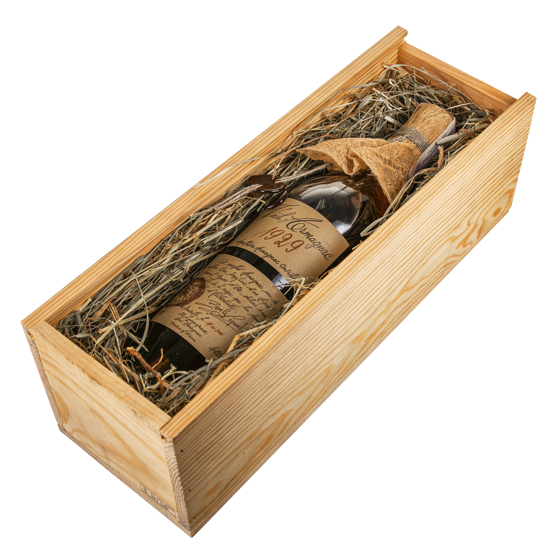 Арманьяк Baron Gaston Legrand Bas Armagnac 1929, в деревянной коробке, 40%, 0,7 л - фото 3