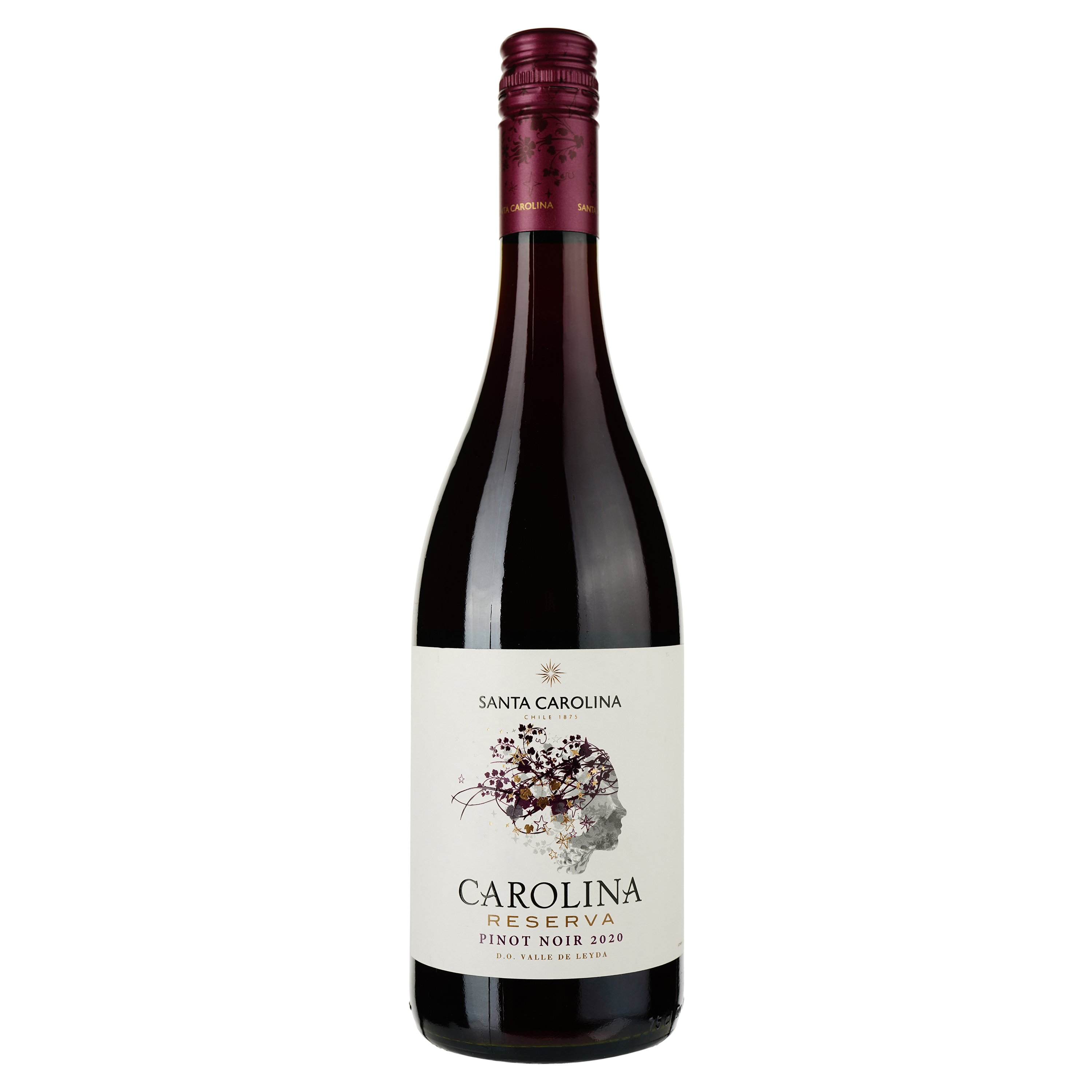 Вино Santa Carolina Reserva Pinot Noir, червоне, сухе, 0,75 л - фото 1