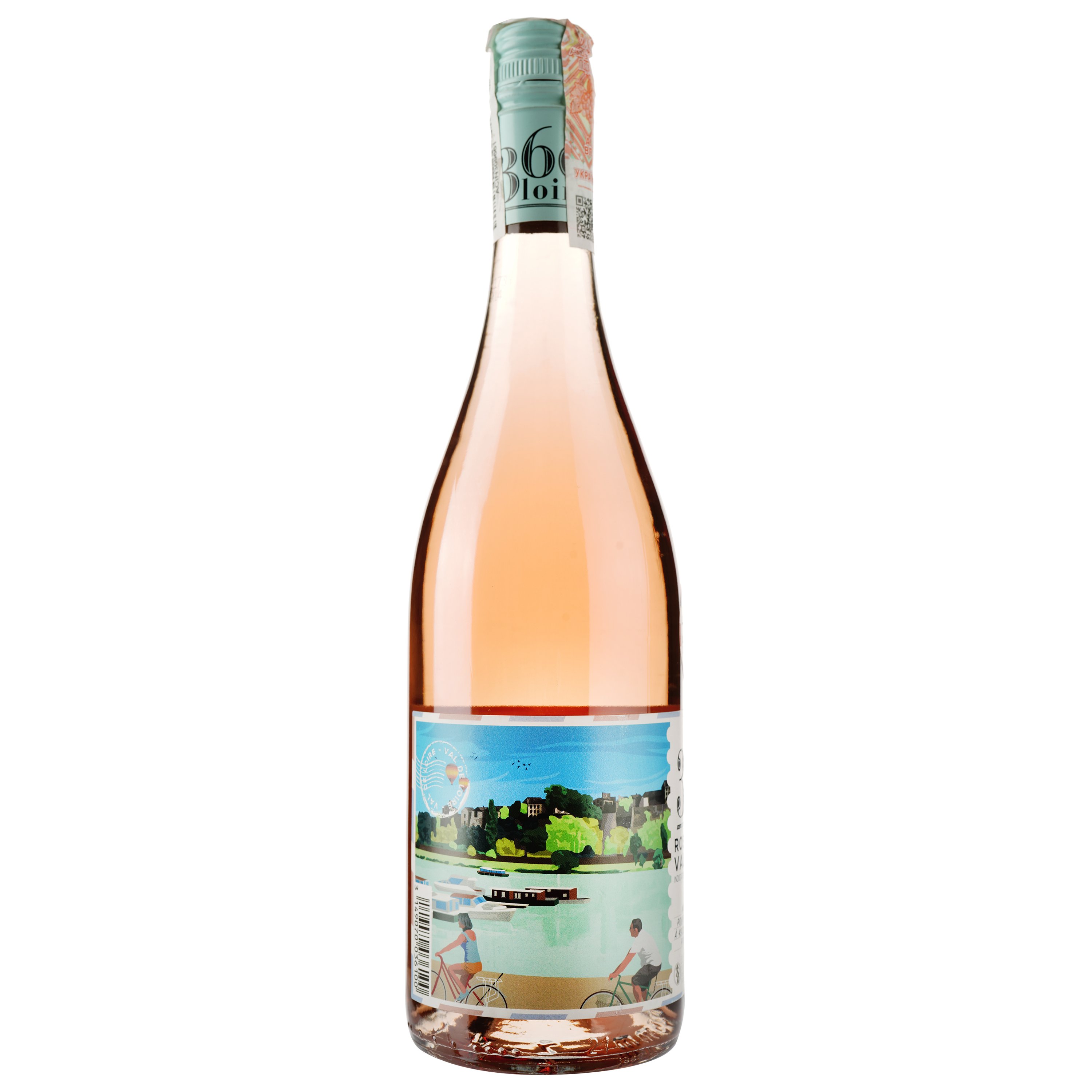Вино Loire Proprietes 360 Val De Loire Rose, розовое, полусладкое, 11,5%, 0,75 л - фото 2
