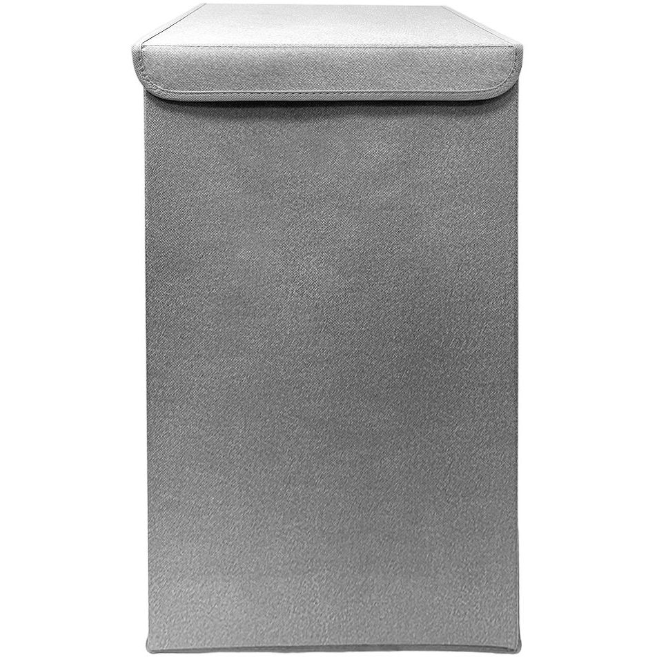 Ящик для хранения МВМ My Home текстильный, 340х340х580 мм, серый (TH-02 GRAY) - фото 1