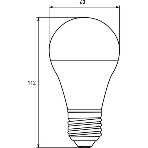 Світлодіодна лампа Eurolamp LED Ecological Series, А60, 10W, E27, 3000K (LED-A60-10273(P)) - фото 3