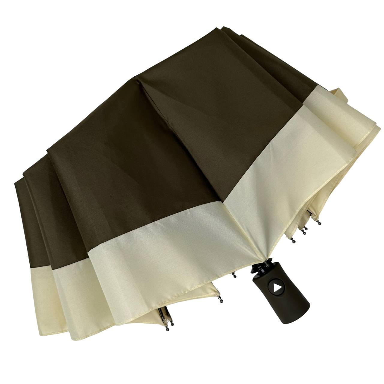 Женский складной зонтик полуавтомат Bellissima 101 см оливковый - фото 5