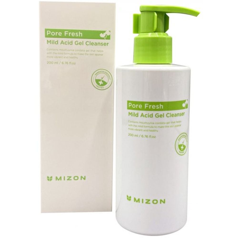 Очищающий гель для умывания Mizon Pore Fresh Mild Acid Gel Cleanser, 150 ml - фото 1