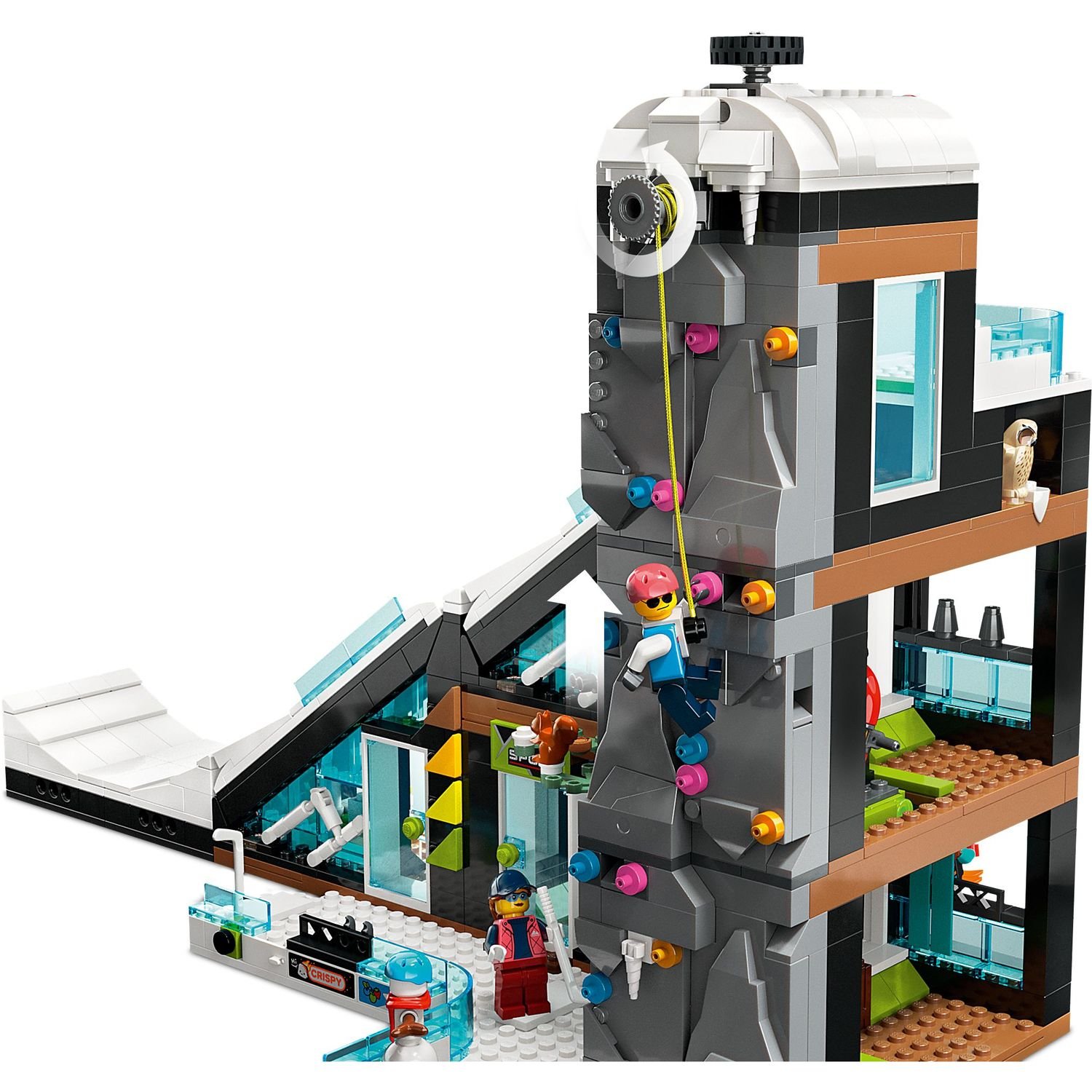 Конструктор LEGO City Горнолыжный и скалолазный центр, 1045 деталей (60366) - фото 7