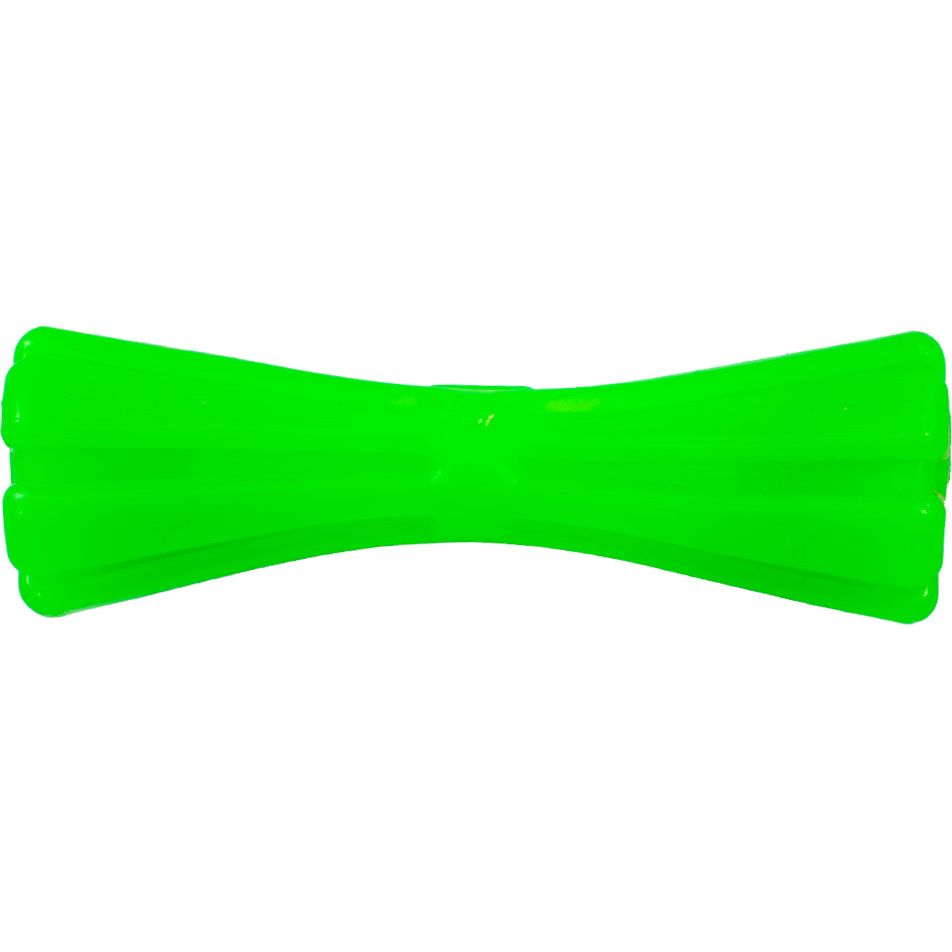 Игрушка для собак Agility гантель 8 см зеленая - фото 1