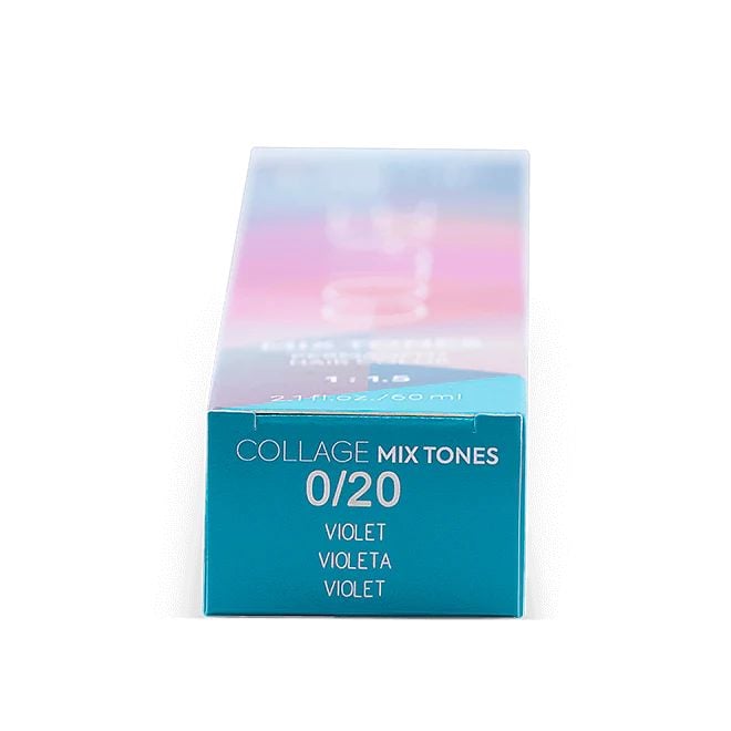 Коригувальна крем-фарба для волосся Lakme Collage Mix Tones, відтінок 0/20 (Фіолетовий), 60 мл - фото 6