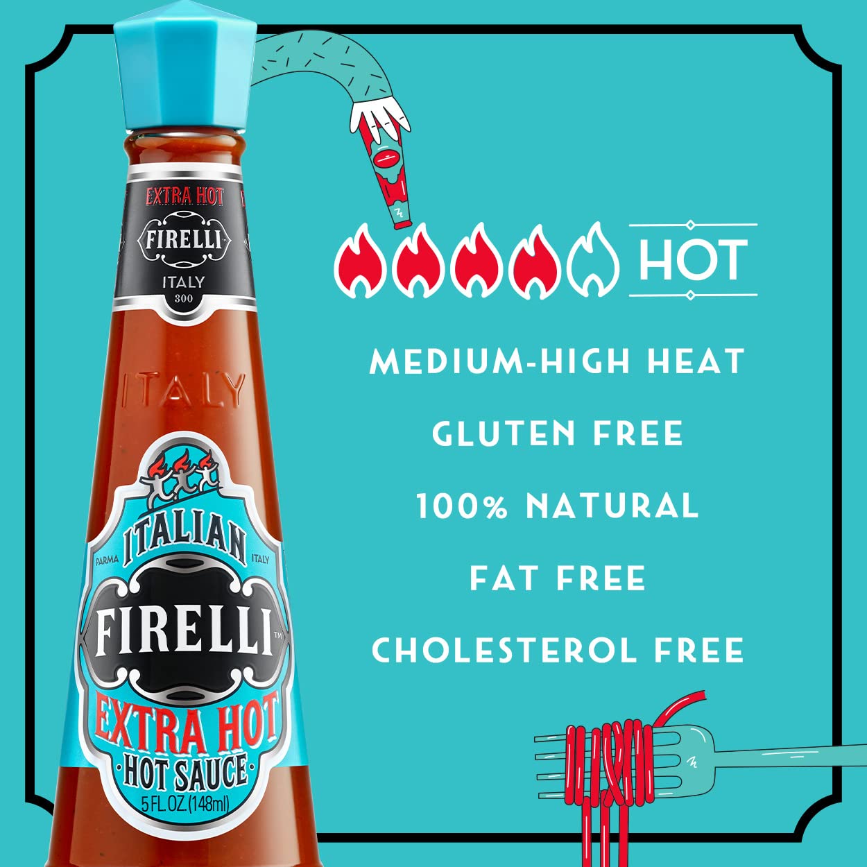 Соус Firelli Extra Hot Sauce гострий екстра 155 г (942558) - фото 2