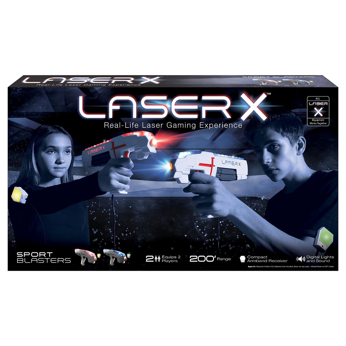 Ігровий набір для лазерних боїв Laser X Sport, для двох гравців (88842) - фото 6