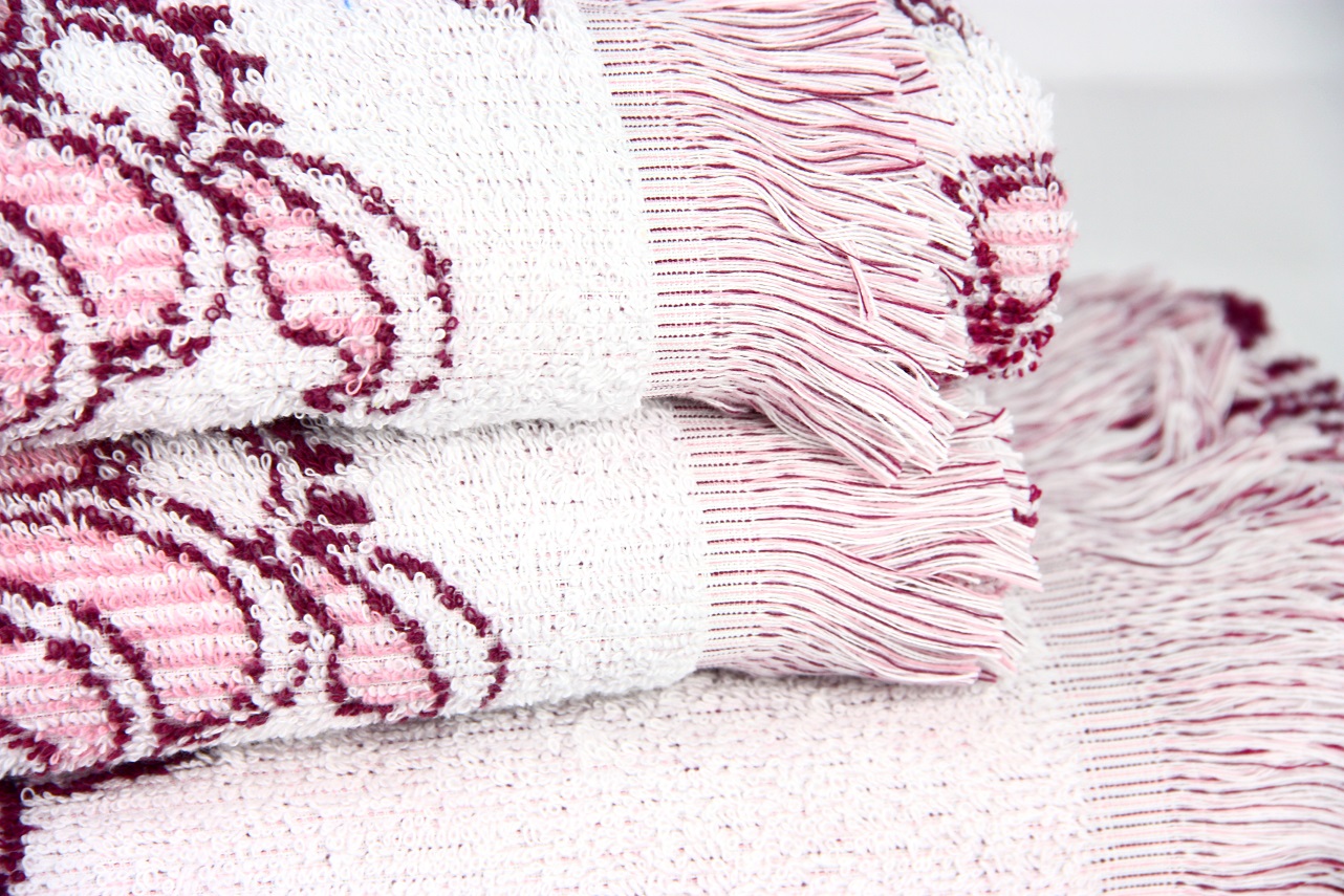 Рушник для обличчя Maisonette Lora, 100х50 см, темно-рожевий, 1 шт. (10347) - фото 7