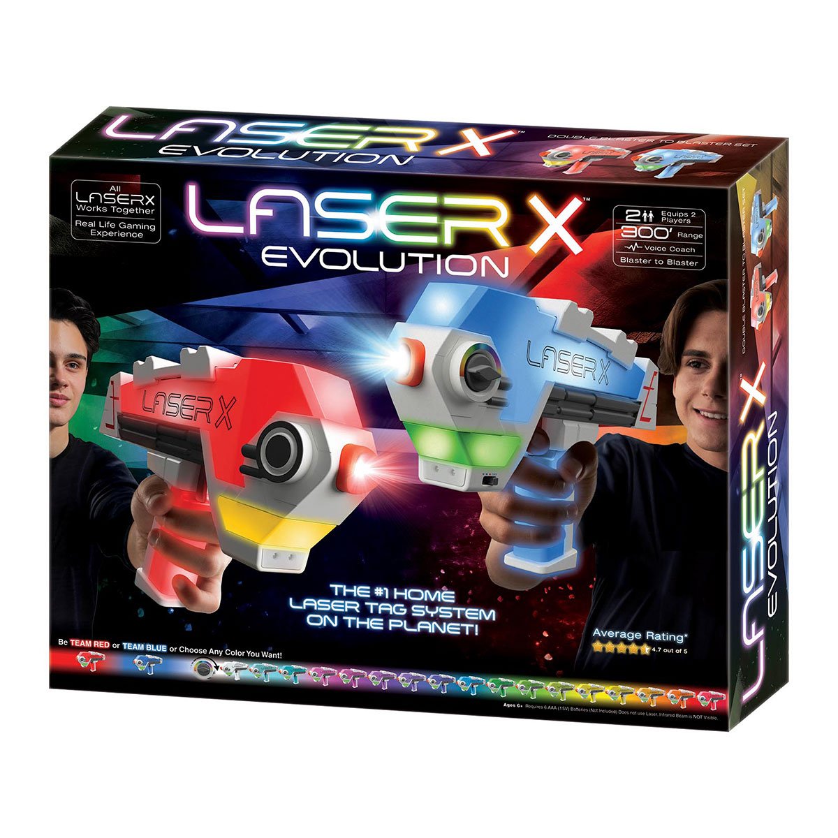 Ігровий набір для лазерних боїв Laser X Evolution, для двох гравців (88908) - фото 5
