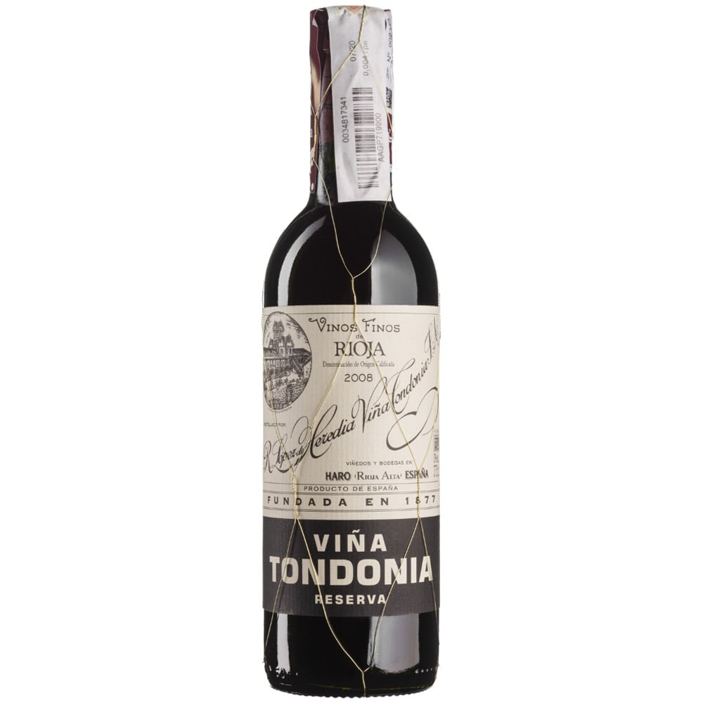 Вино Vina Tondonia Tinto Reserva 2010, красное, сухое, 0,375 л - фото 1