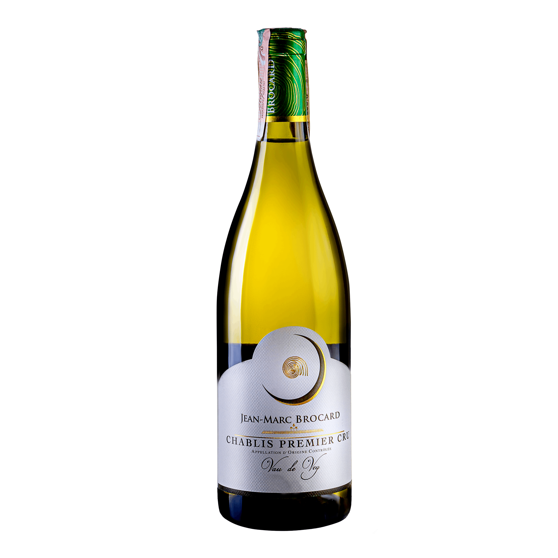 Вино Brocard Jean-Marc Chablis 1 Cru Vau de Vey 2020, біле, сухе, 13-15%, 0,75 л - фото 1