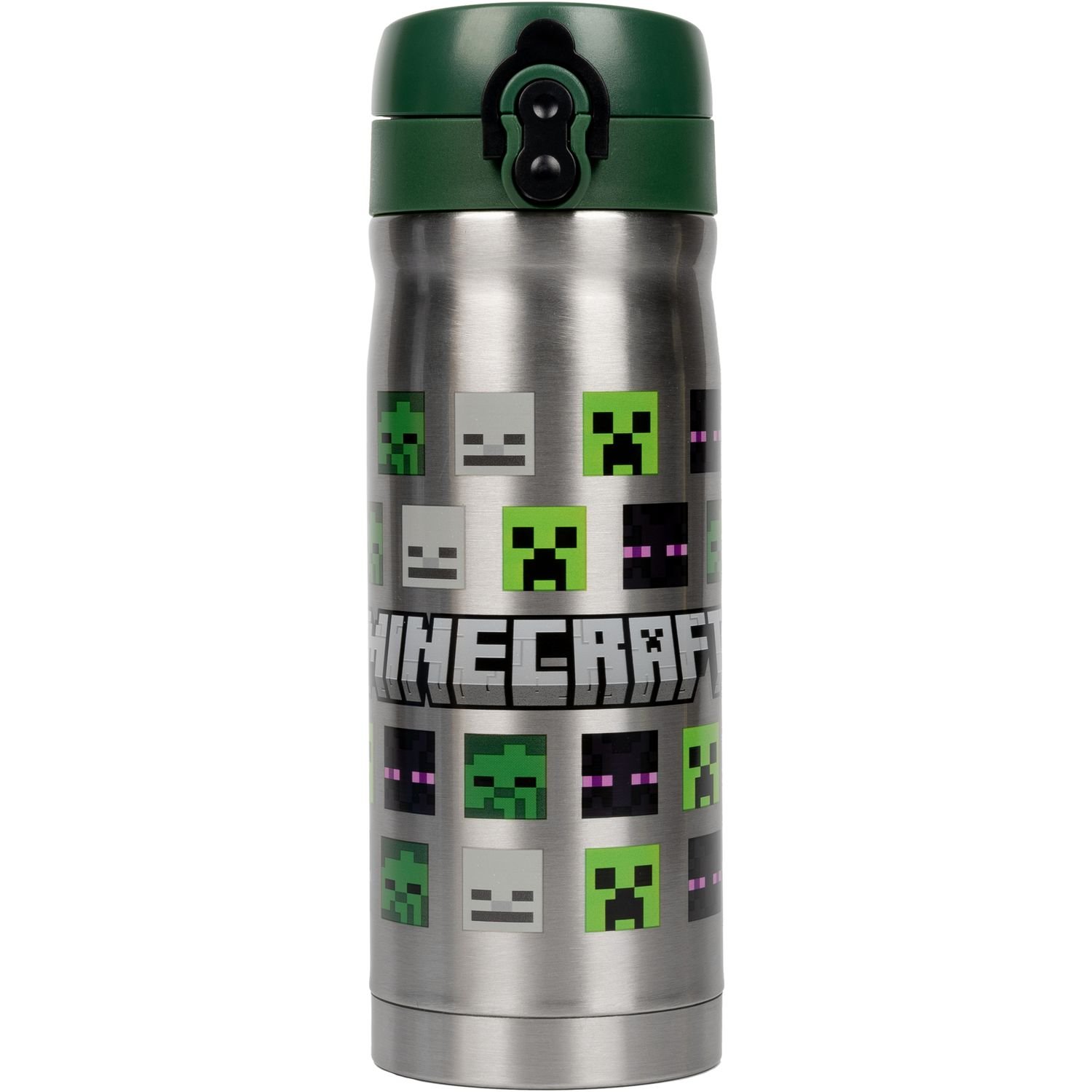 Термос Yes Minecraft, 350 мл, серебристый с зеленым (707941) - фото 1