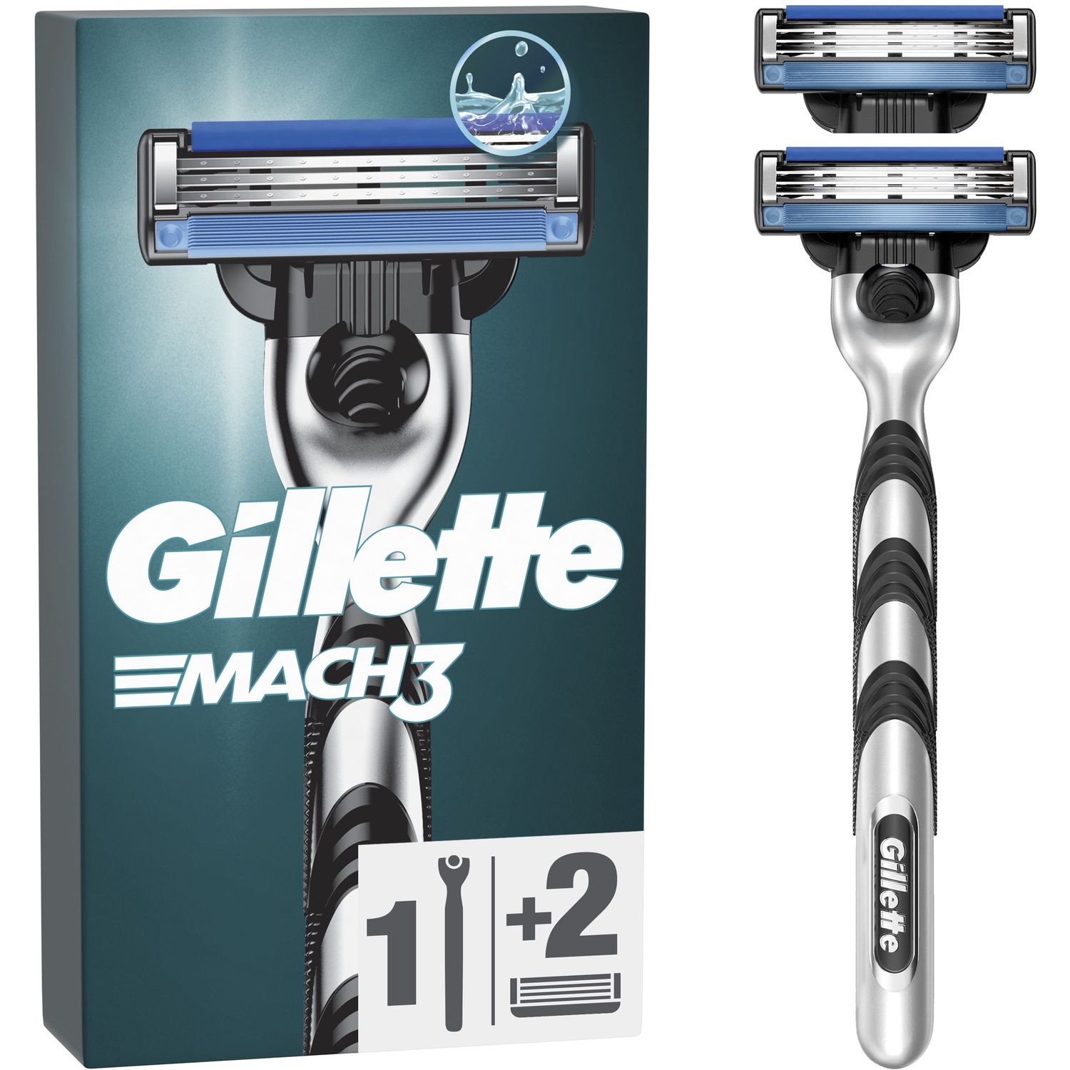 Станок для гоління чоловічий Gillette Mach3 з двома змінними картриджами - фото 3