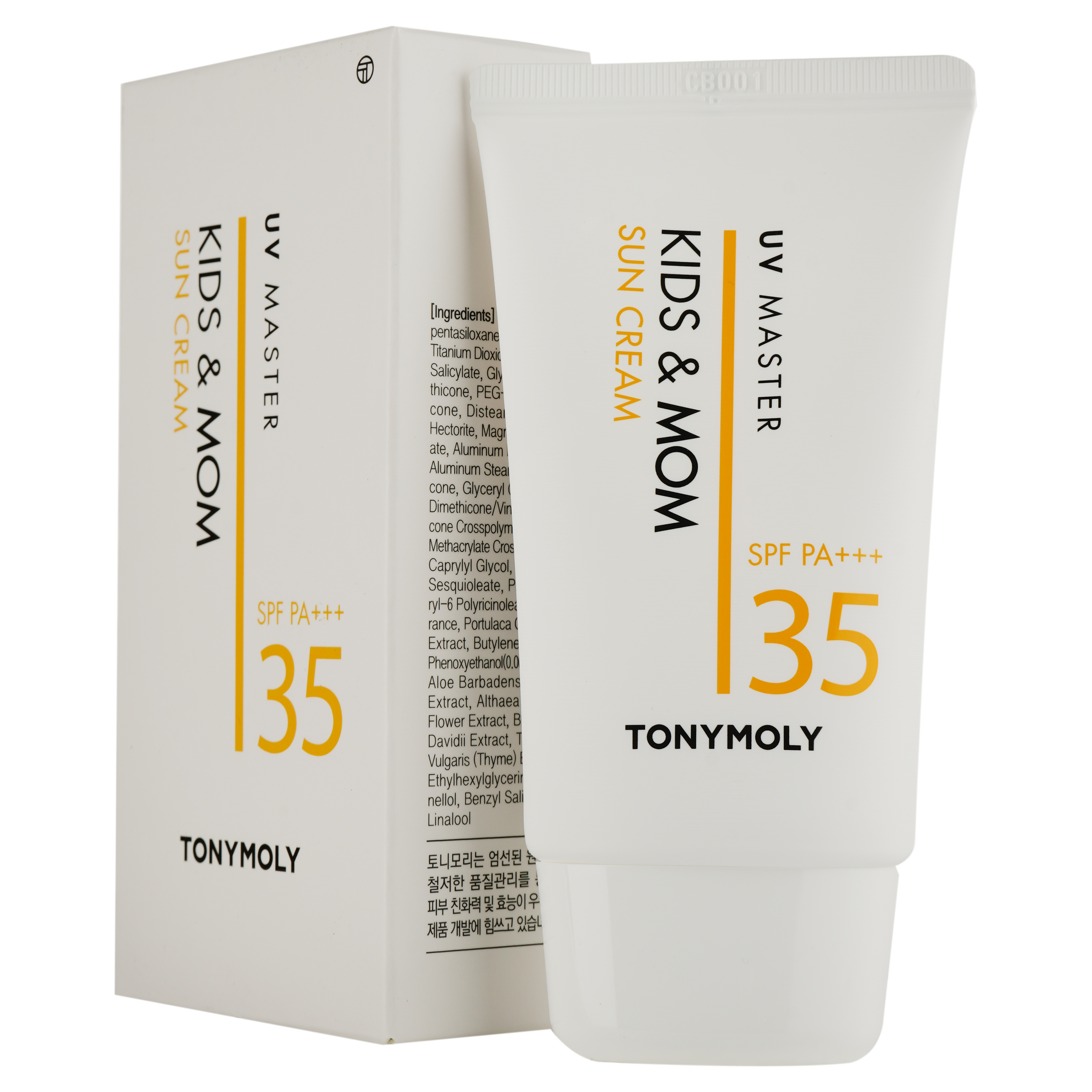 Сонцезахисний крем для дорослих та дітей Tony Moly UV Master Kids & Mom SPF 35 PA+++, 45 мл - фото 1