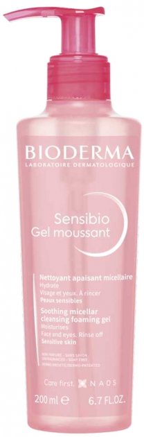 Очищающий гель для умывания Bioderma Sensibio, для чувствительной кожи, 200 мл - фото 1